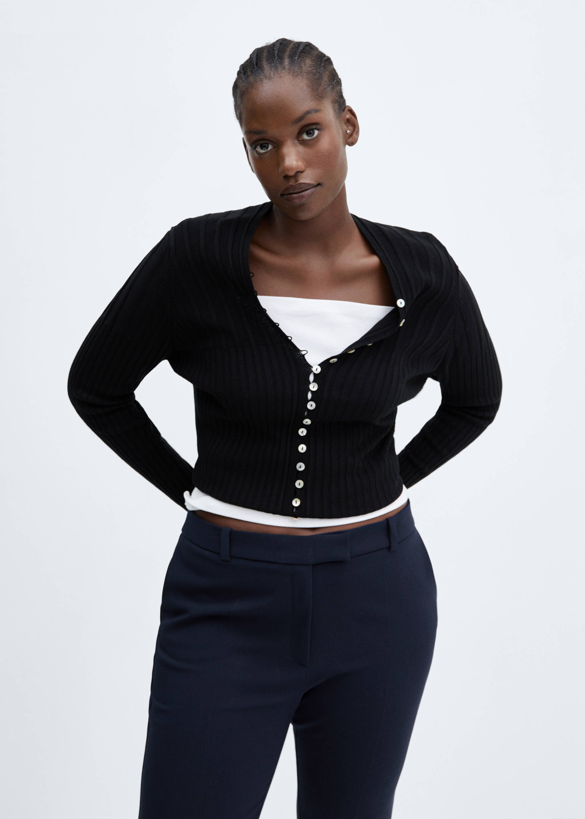 Pantalon évasé crop - Détail de l'article 5