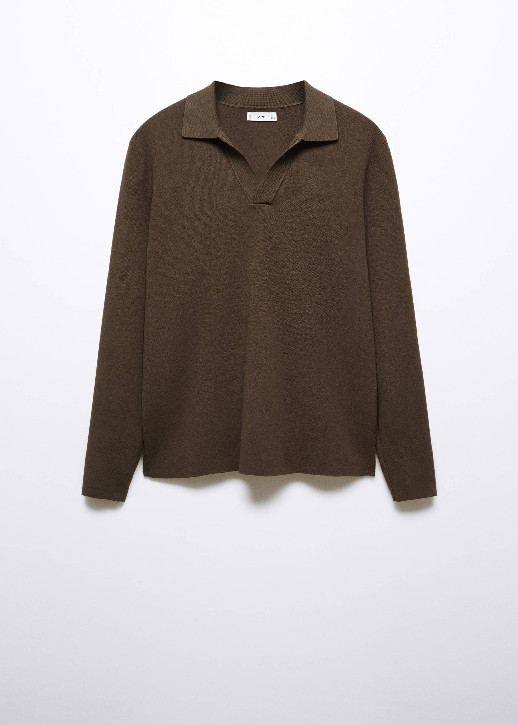 Breathable fine-knit polo shirt - Article without model