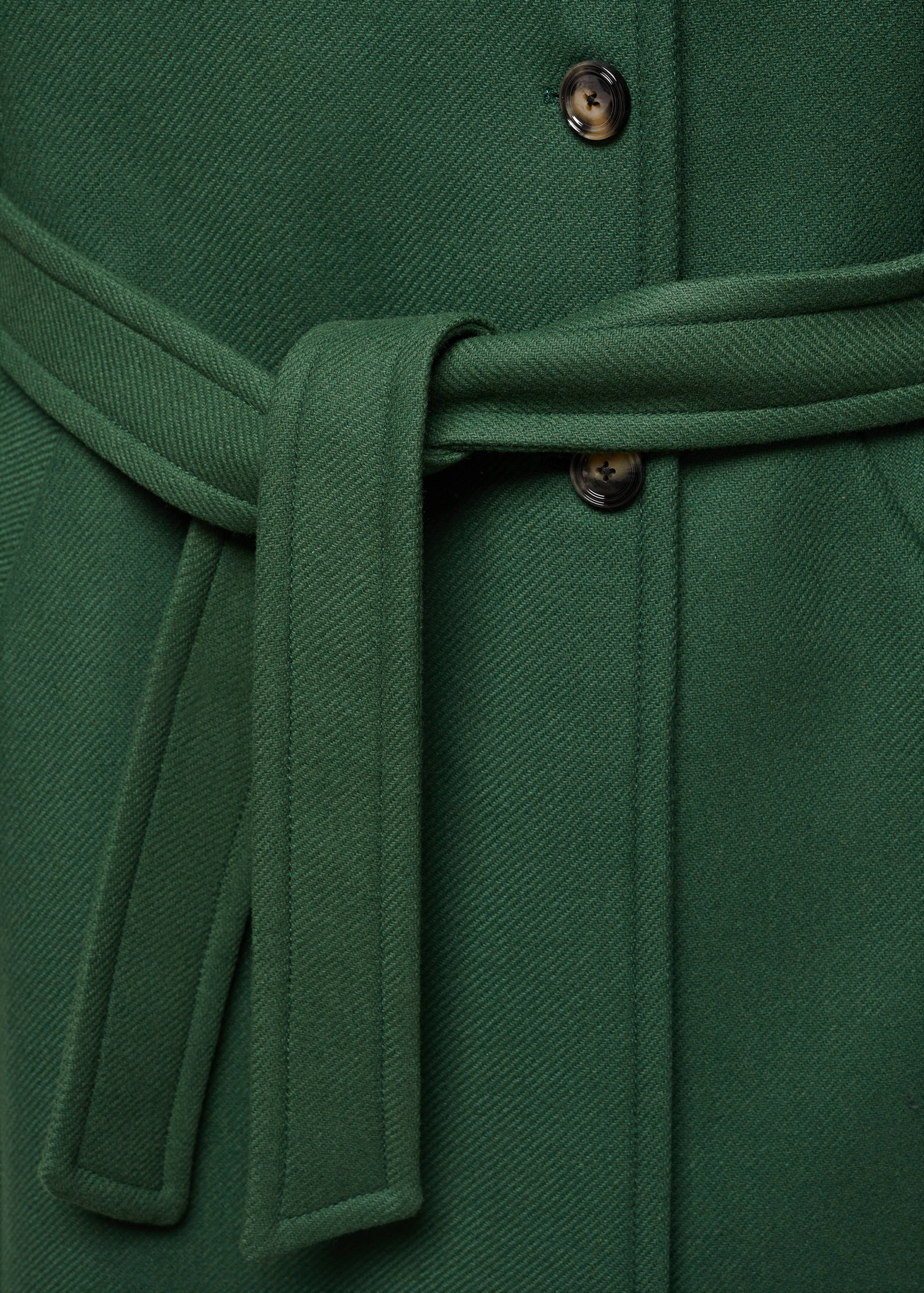Manteco wool coat with belt - Details of the article 8