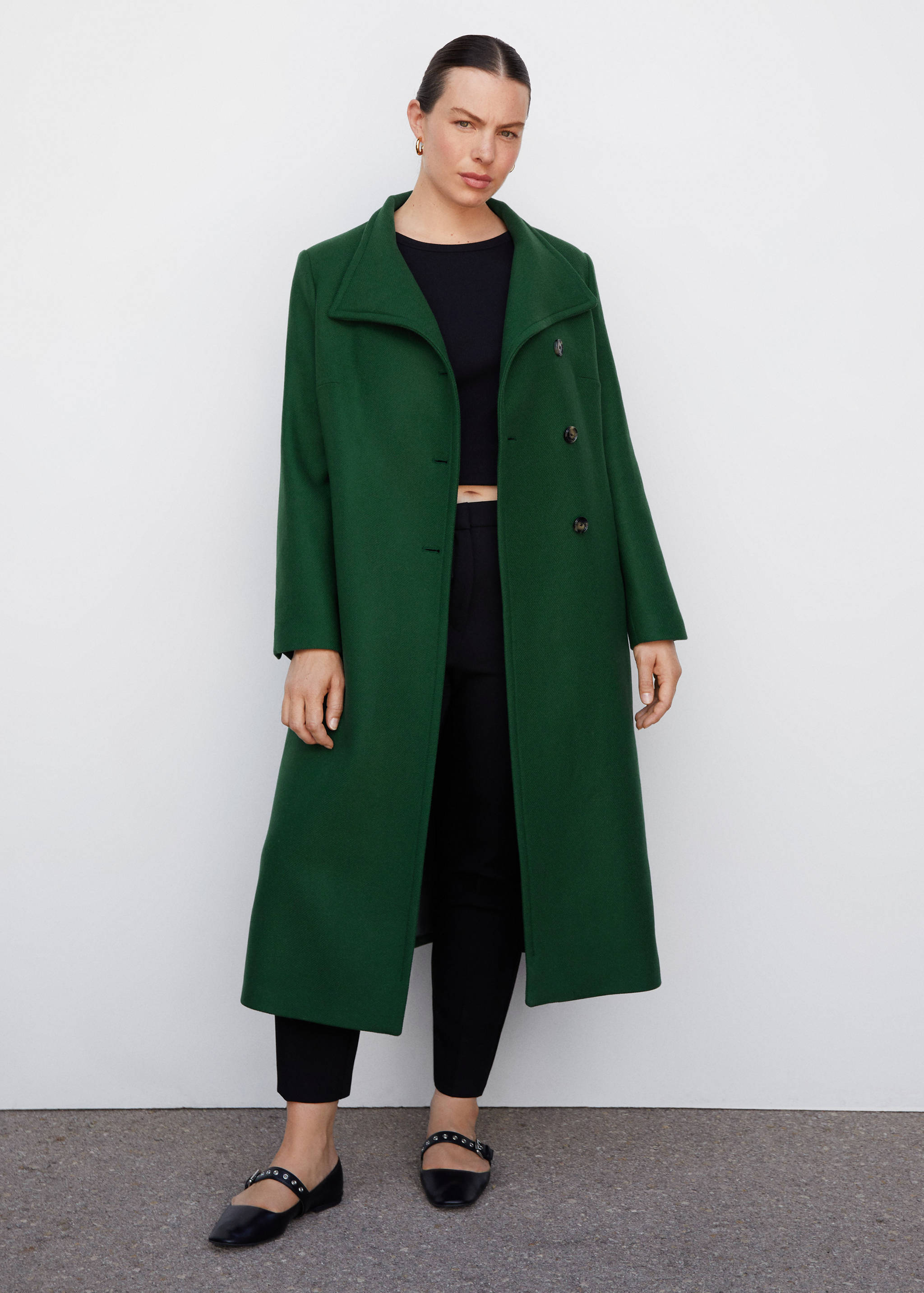 Manteco wool coat with belt - Details of the article 3