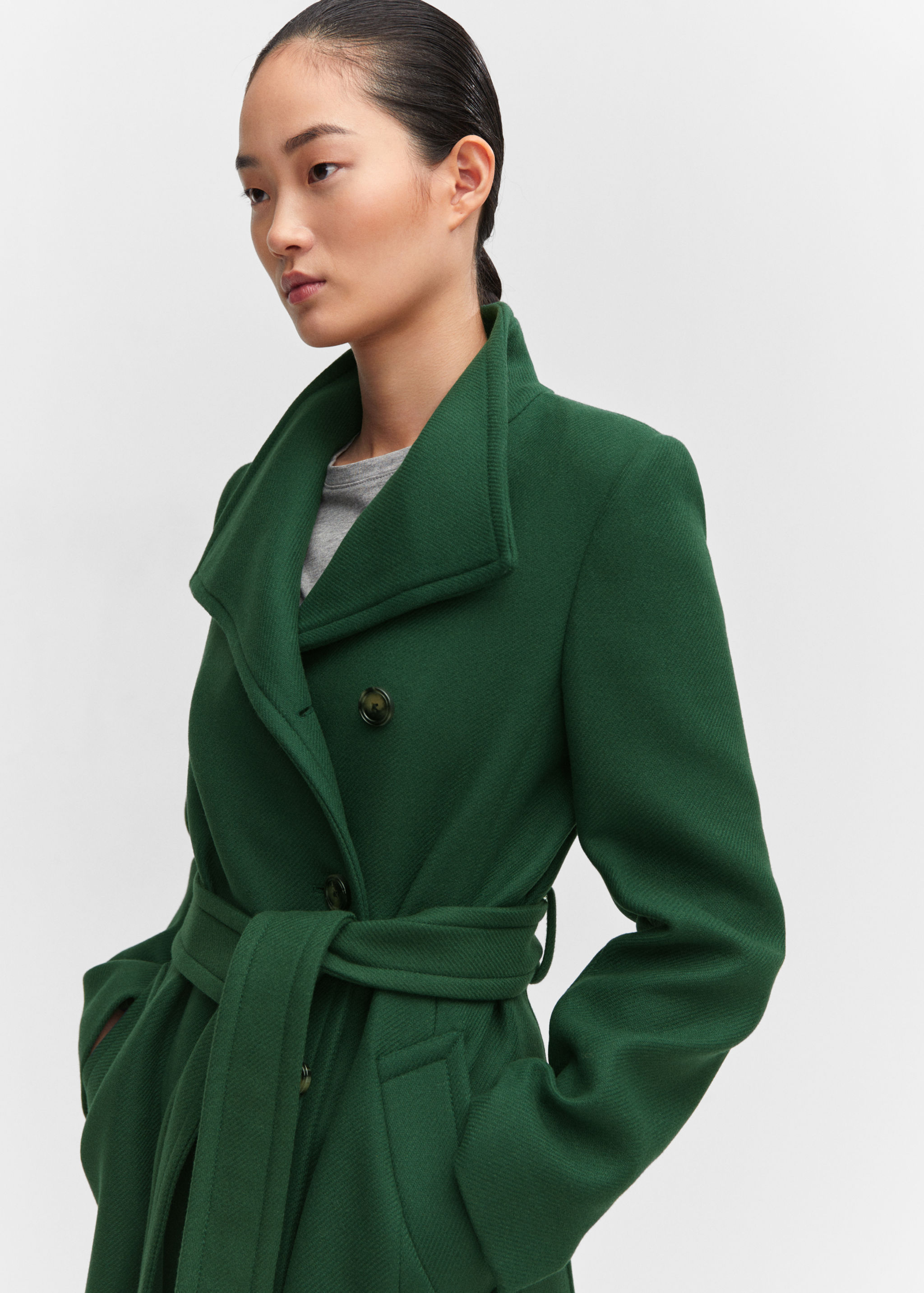 Belted Manteco wool coat - Women | MANGO OUTLET USA Belted Manteco wool coat - Women | MANGO OUTLET USA