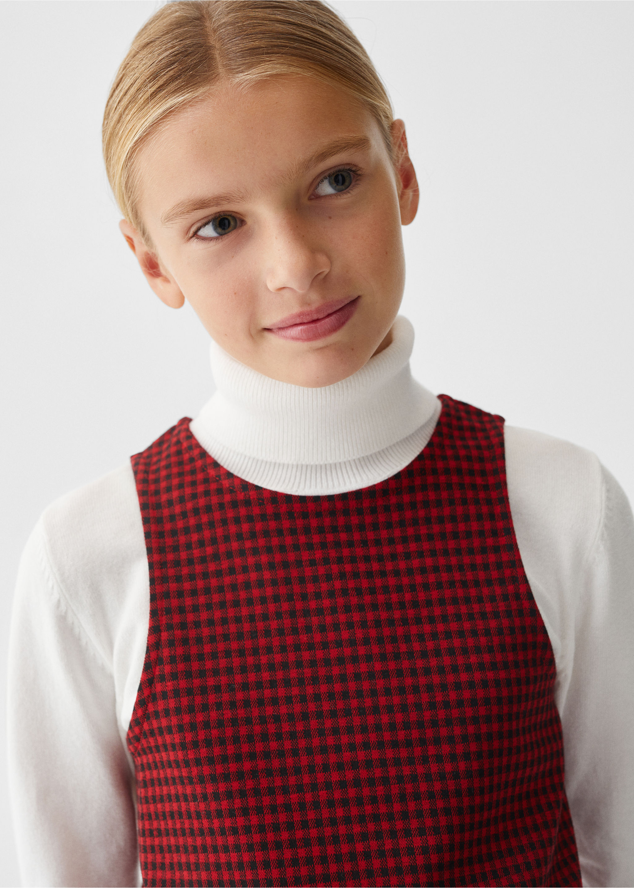 Houndstooth pinafore dress - Details of the article 1