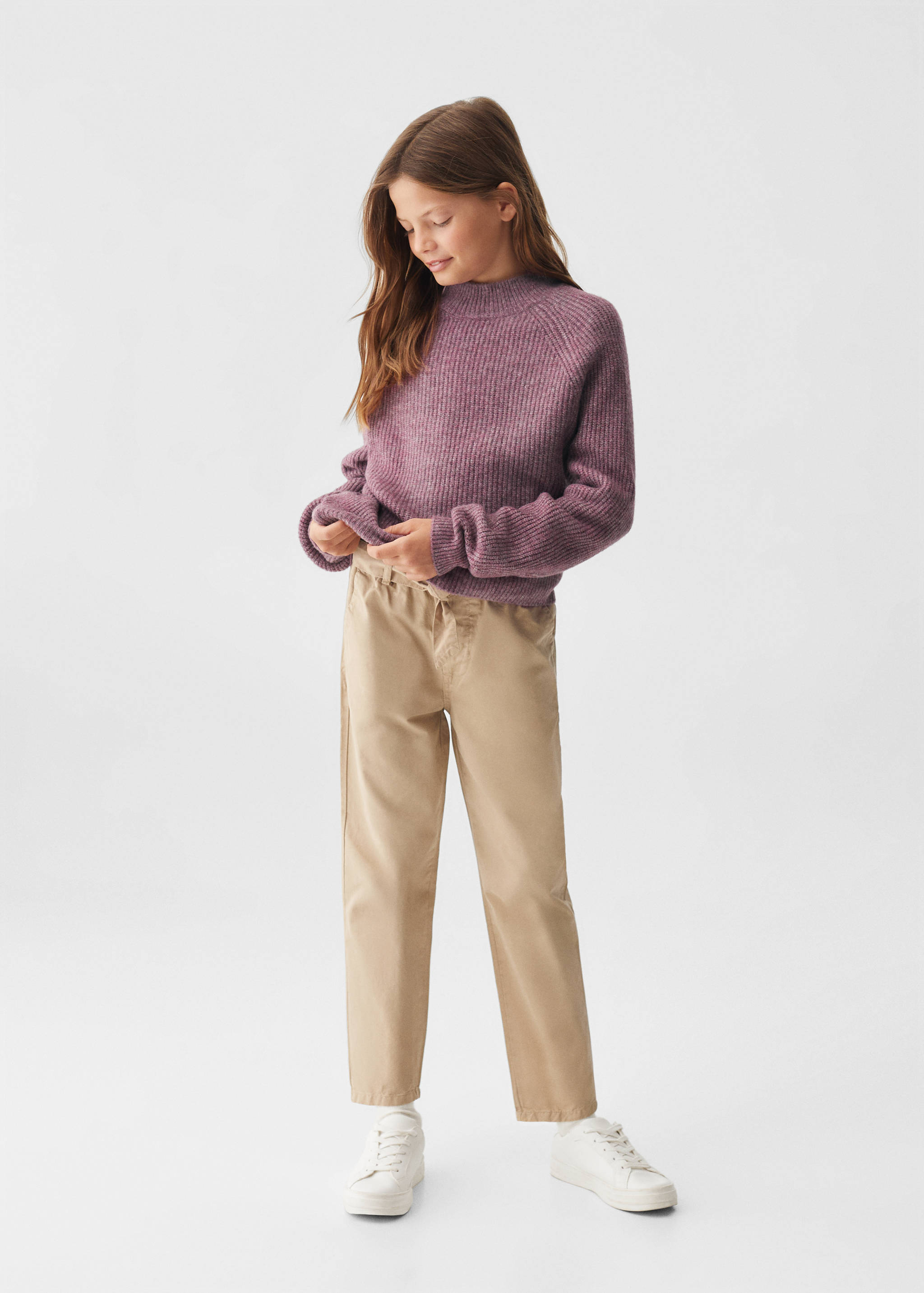 Úpletový svetr s vysokým límcem - Celkový náhled