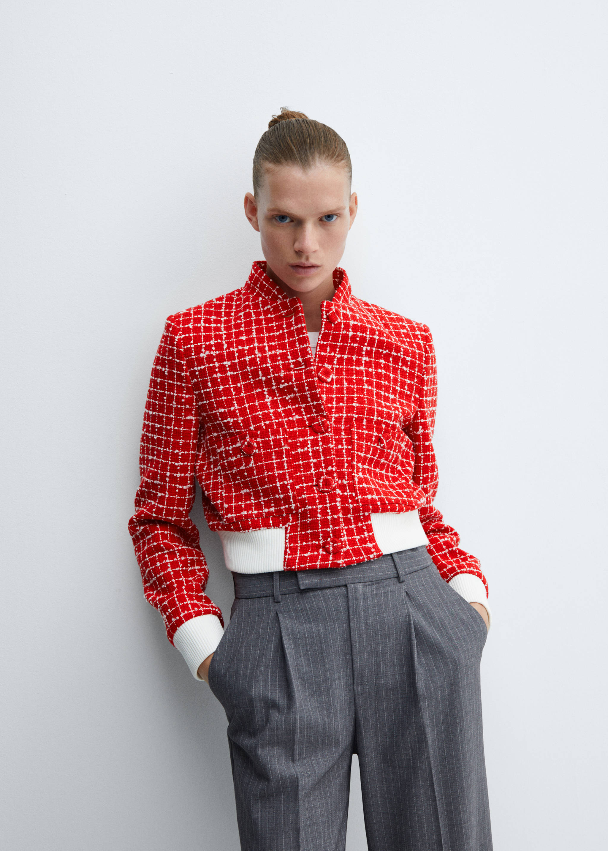 Tweed bomber jacket - Details of the article 2