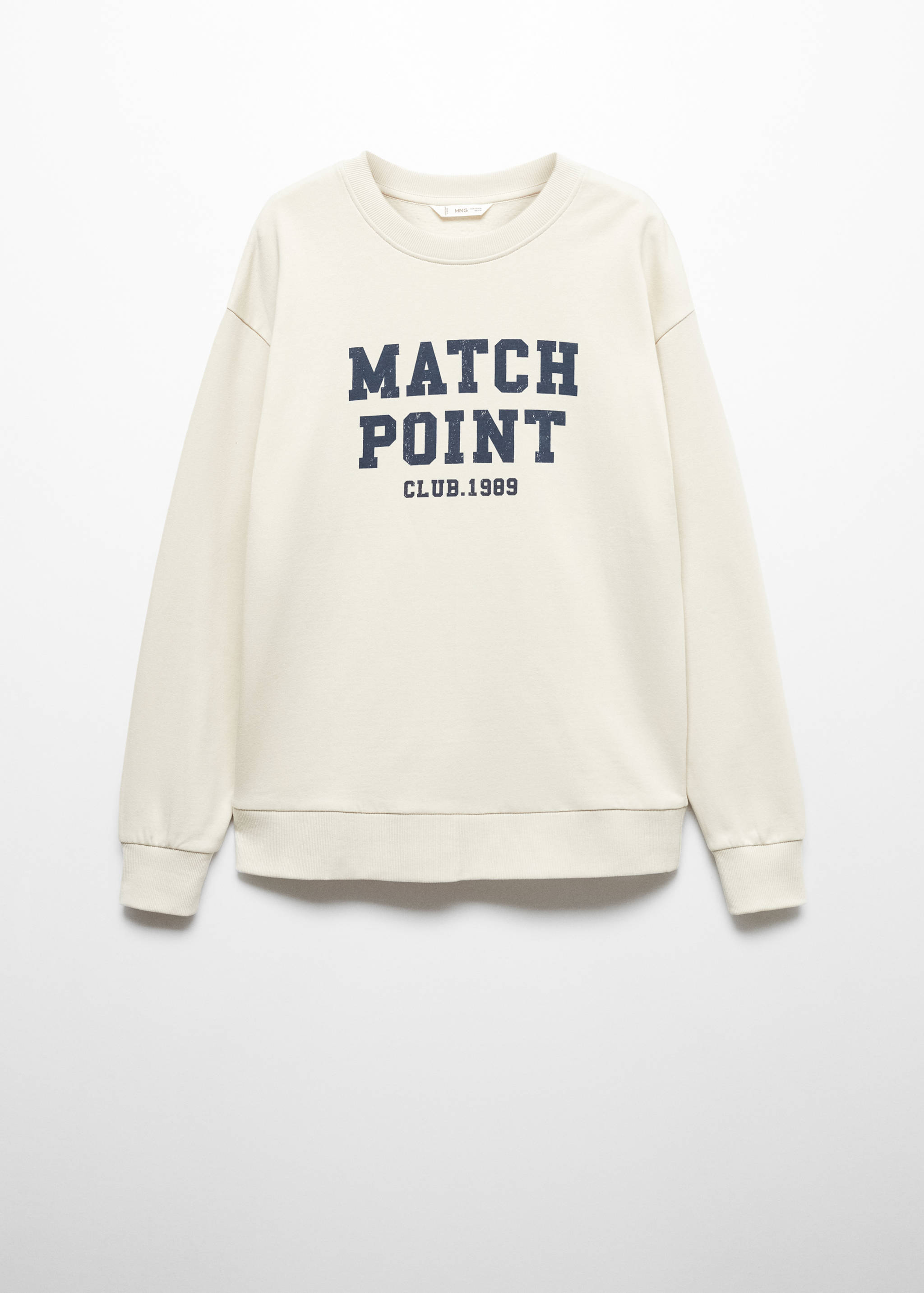Baumwoll-Sweatshirt mit Aufschrift - Artikel ohne Model