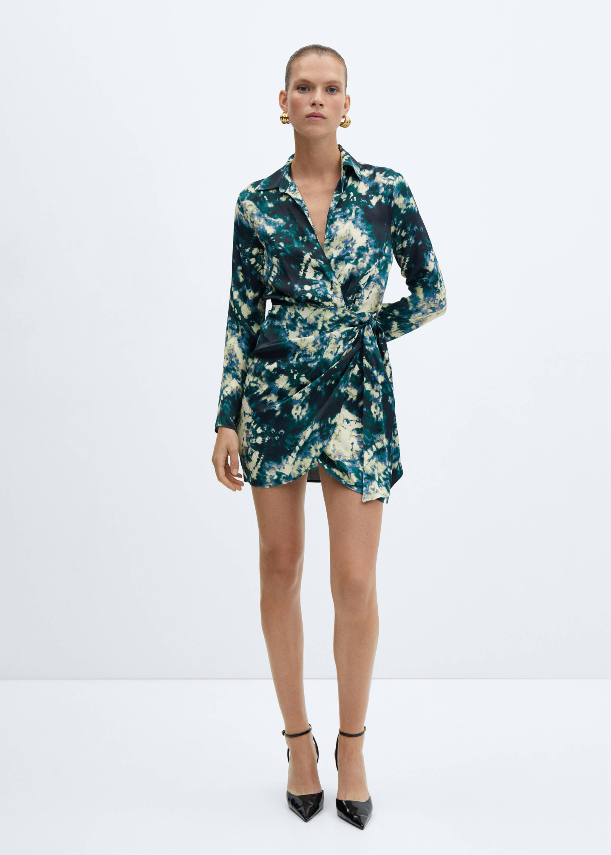 Vestit tie-dye detall nus - Pla general