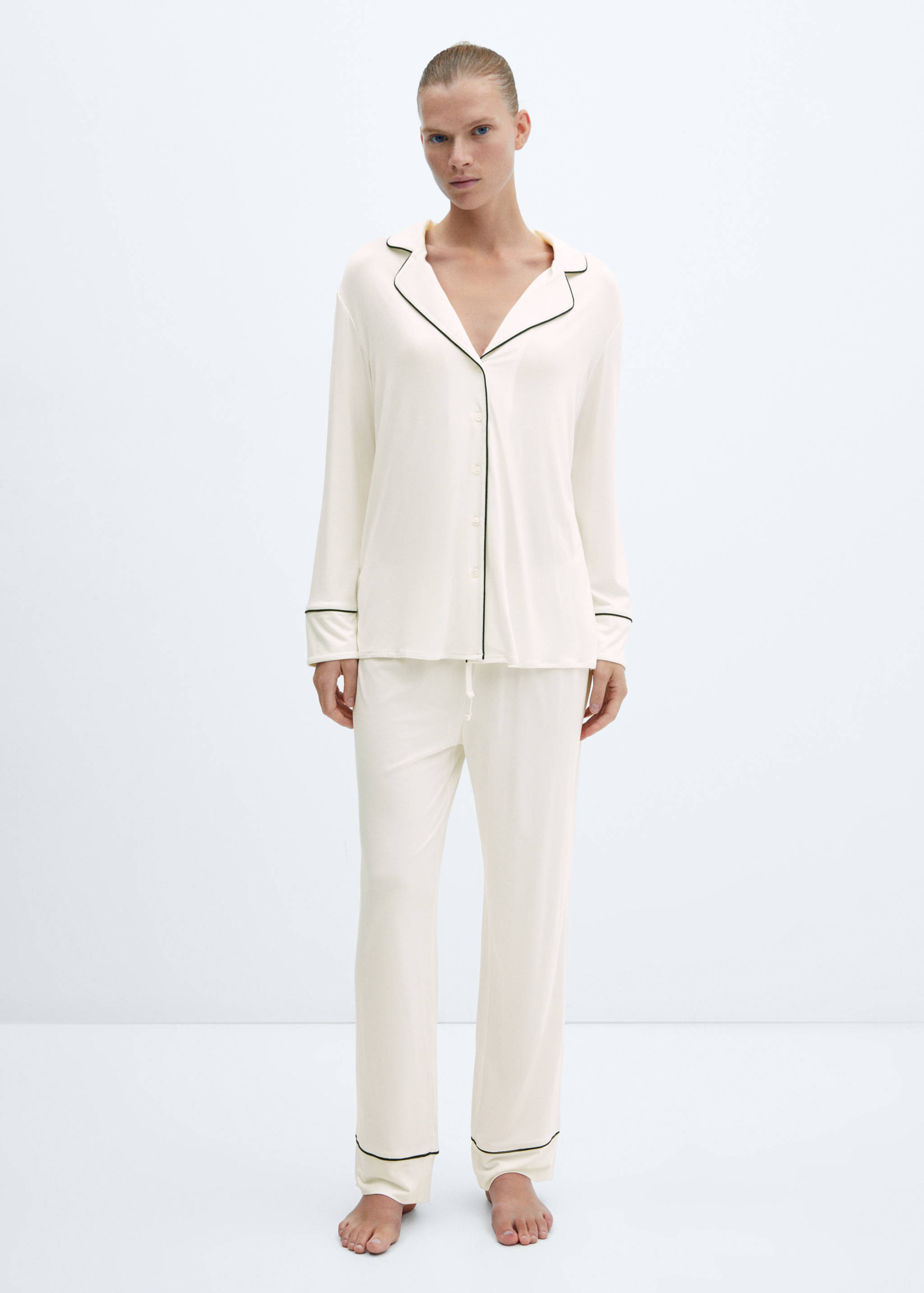 Pantalons pijama rivet contrast - Pla general