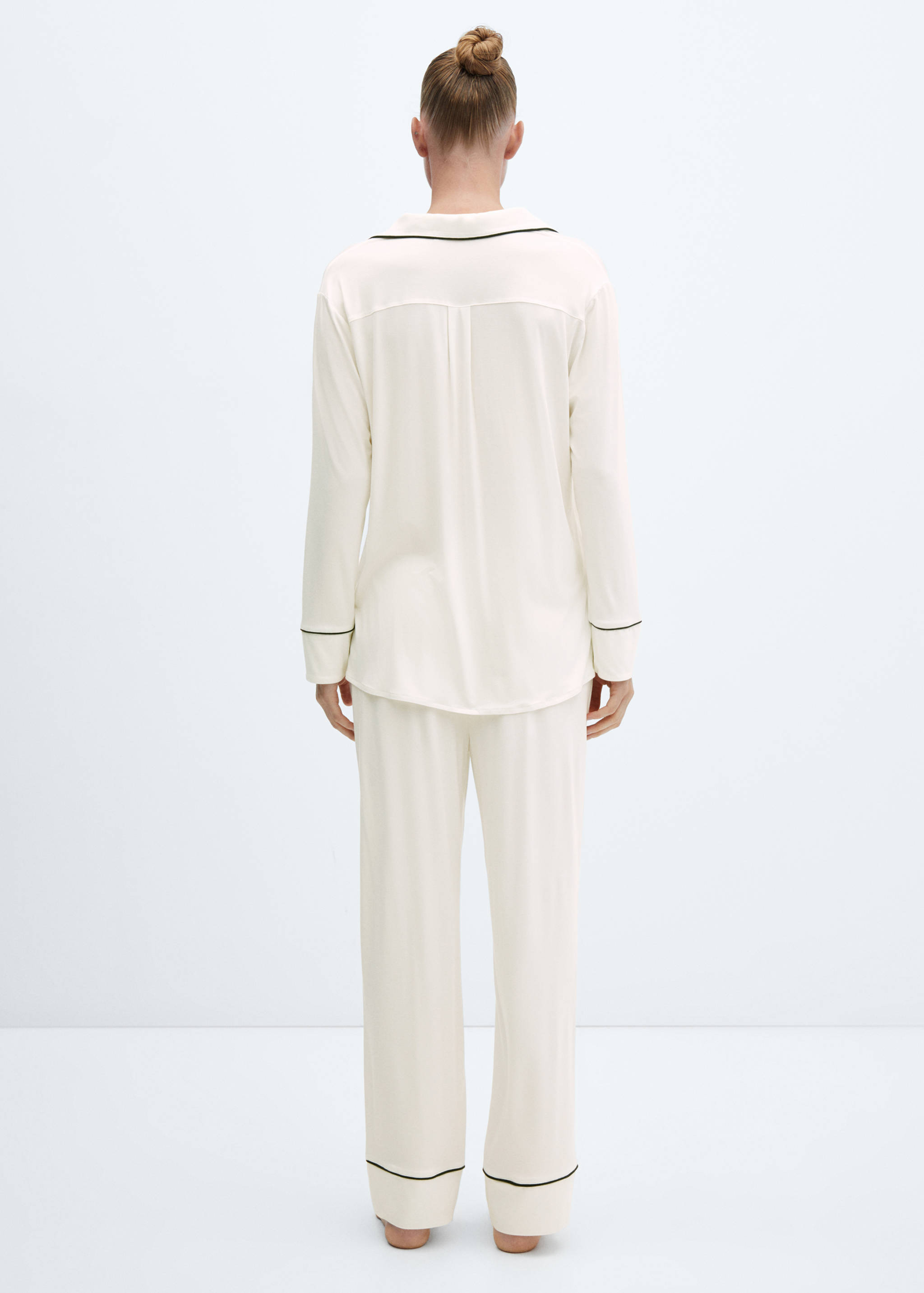 Pantalons pijama rivet contrast - Revers de l'article