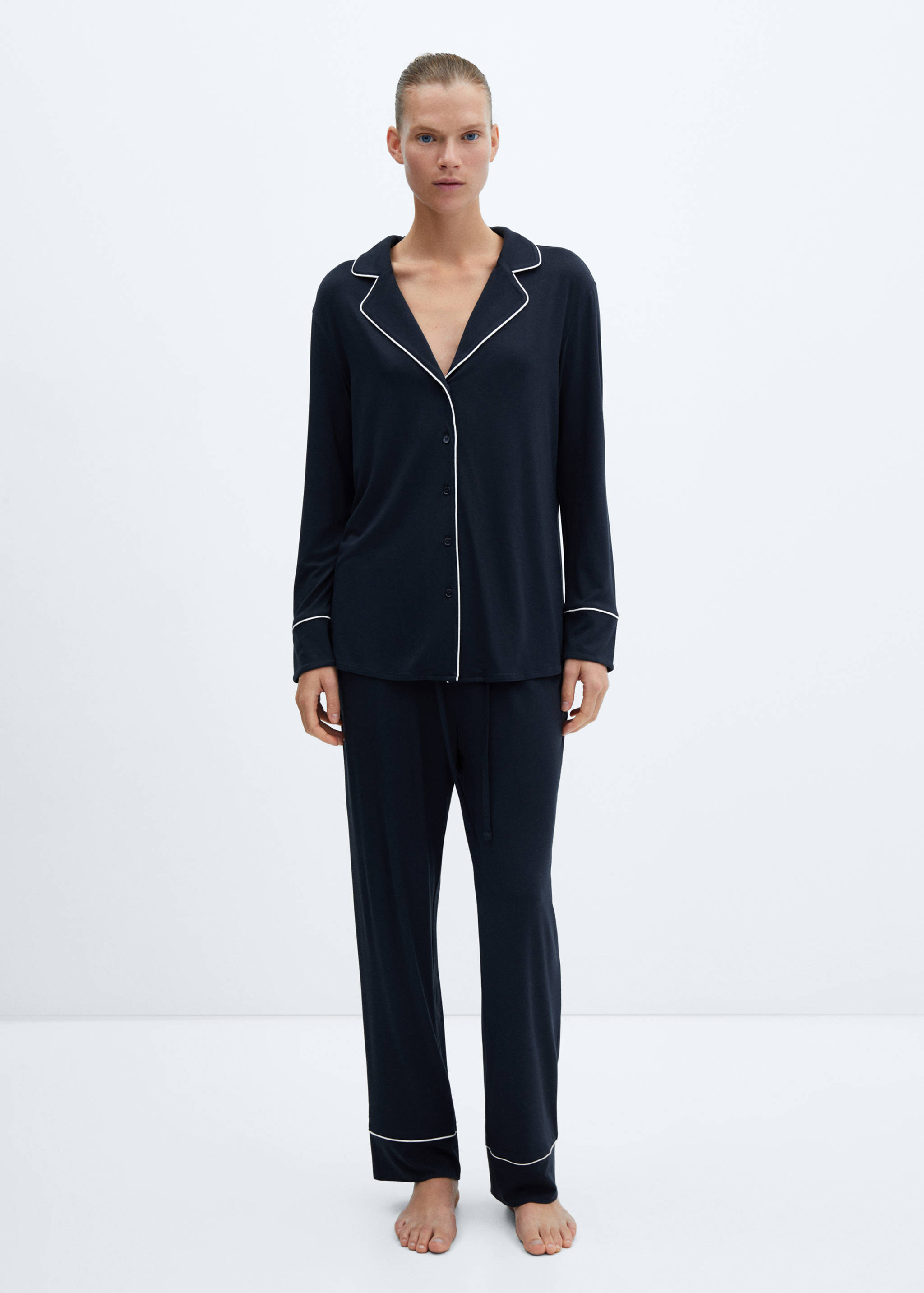Pantalons pijama rivet contrast - Pla general