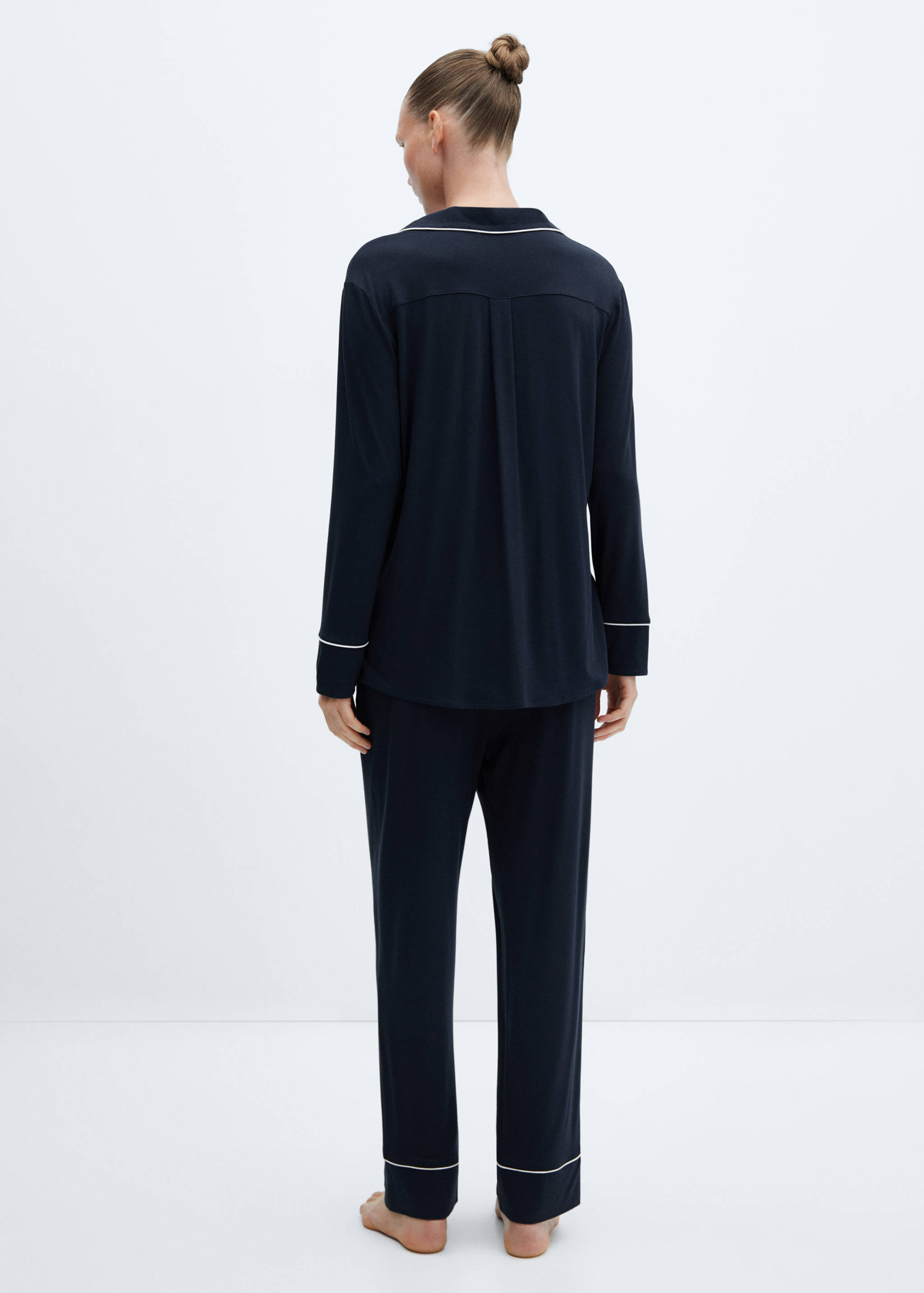 Pantalons pijama rivet contrast - Revers de l'article
