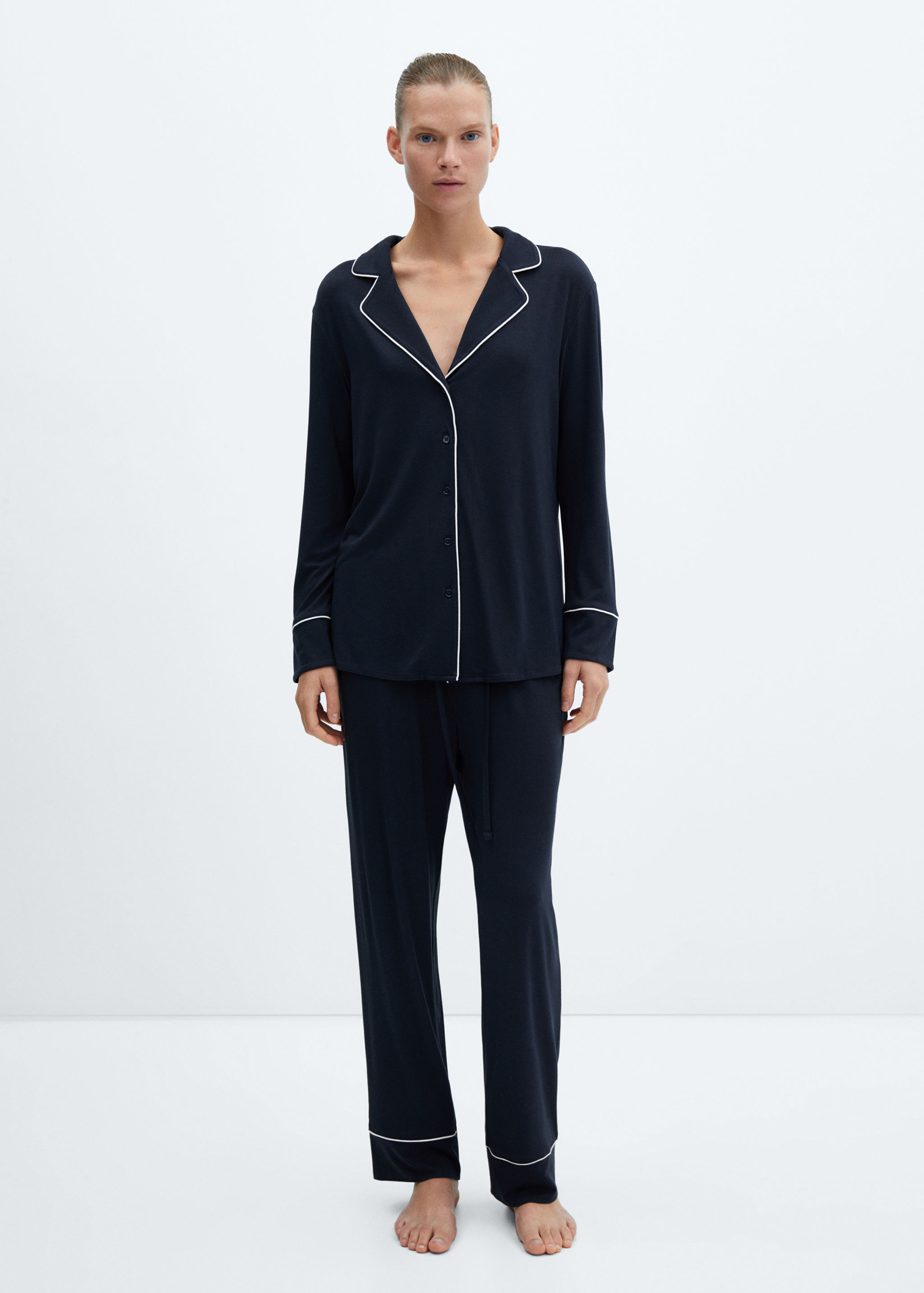Pantalons pijama rivet contrast - Pla general