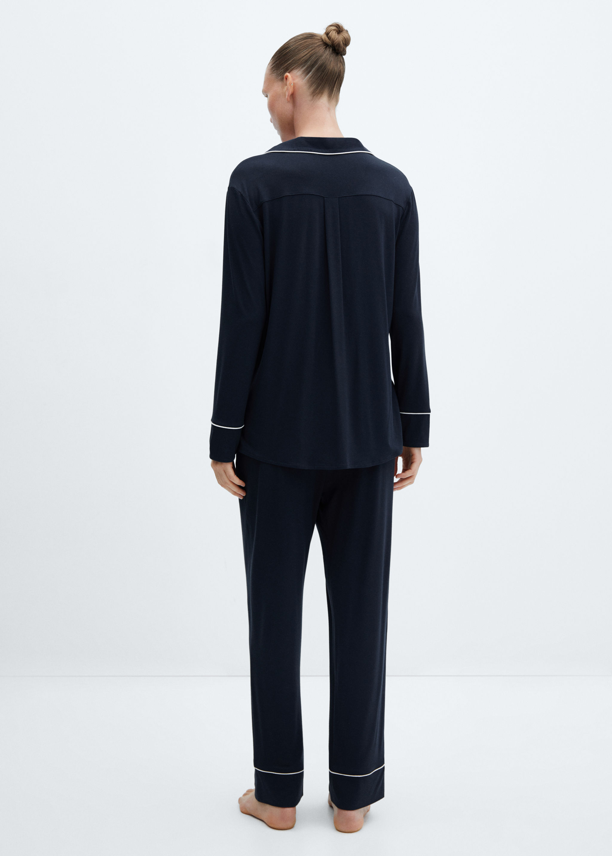 Pantalons pijama rivet contrast - Revers de l'article