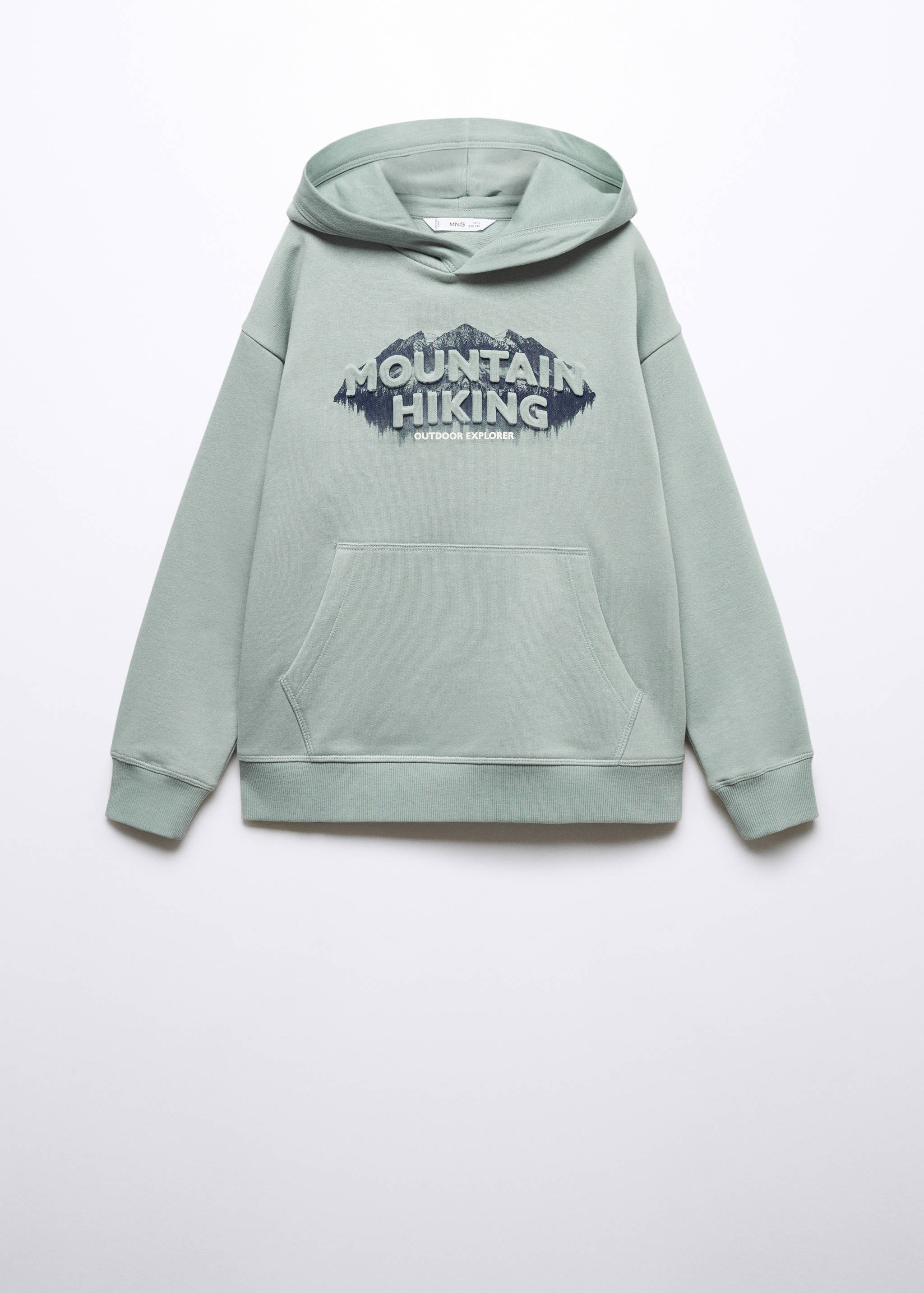 Gemustertes Sweatshirt mit Aufschrift - Artikel ohne Model