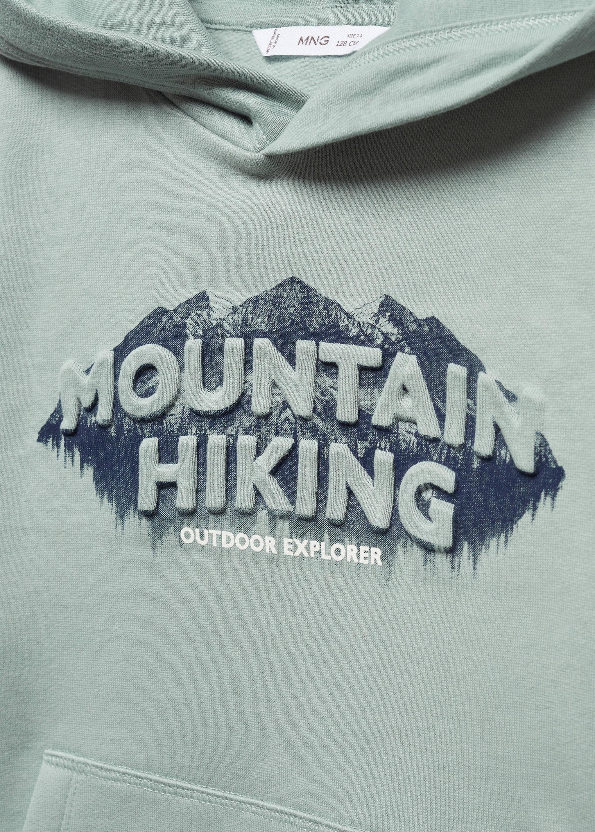 Gemustertes Sweatshirt mit Aufschrift - Detail des Artikels 8