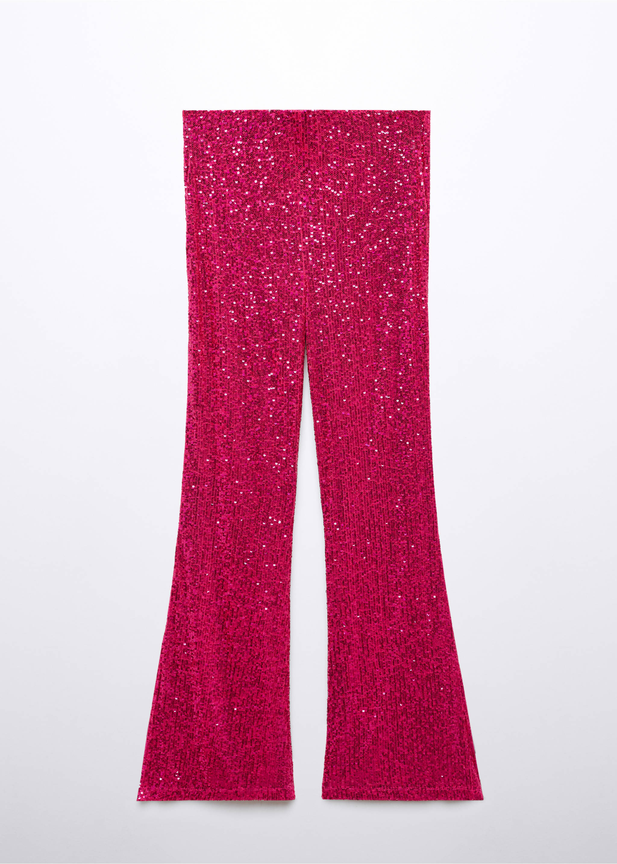Sequin flared trousers - Article without model, Pink. Ref: 57086713-00.