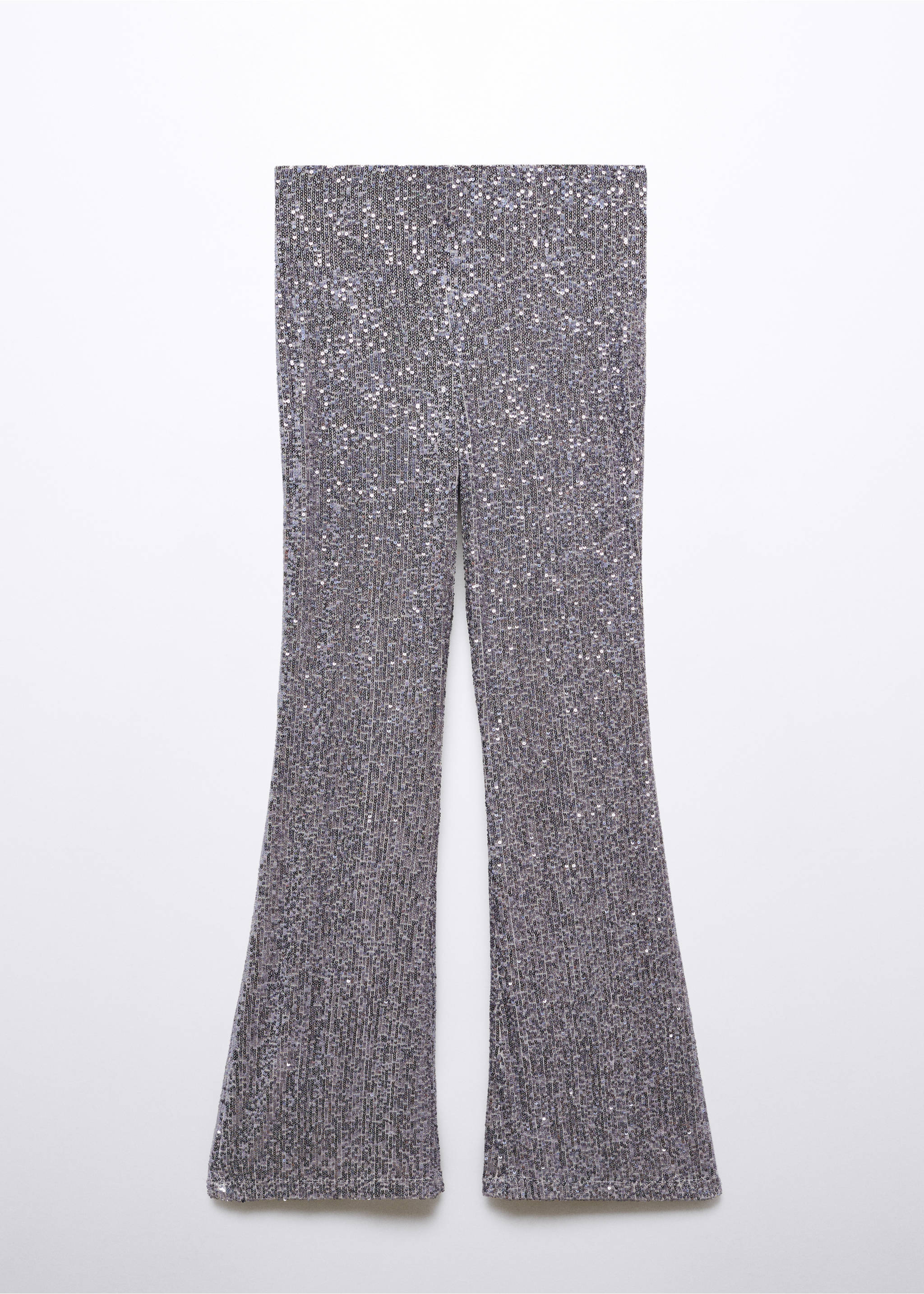 Sequin flared trousers - Article without model, Grey. Ref: 57086713-00.
