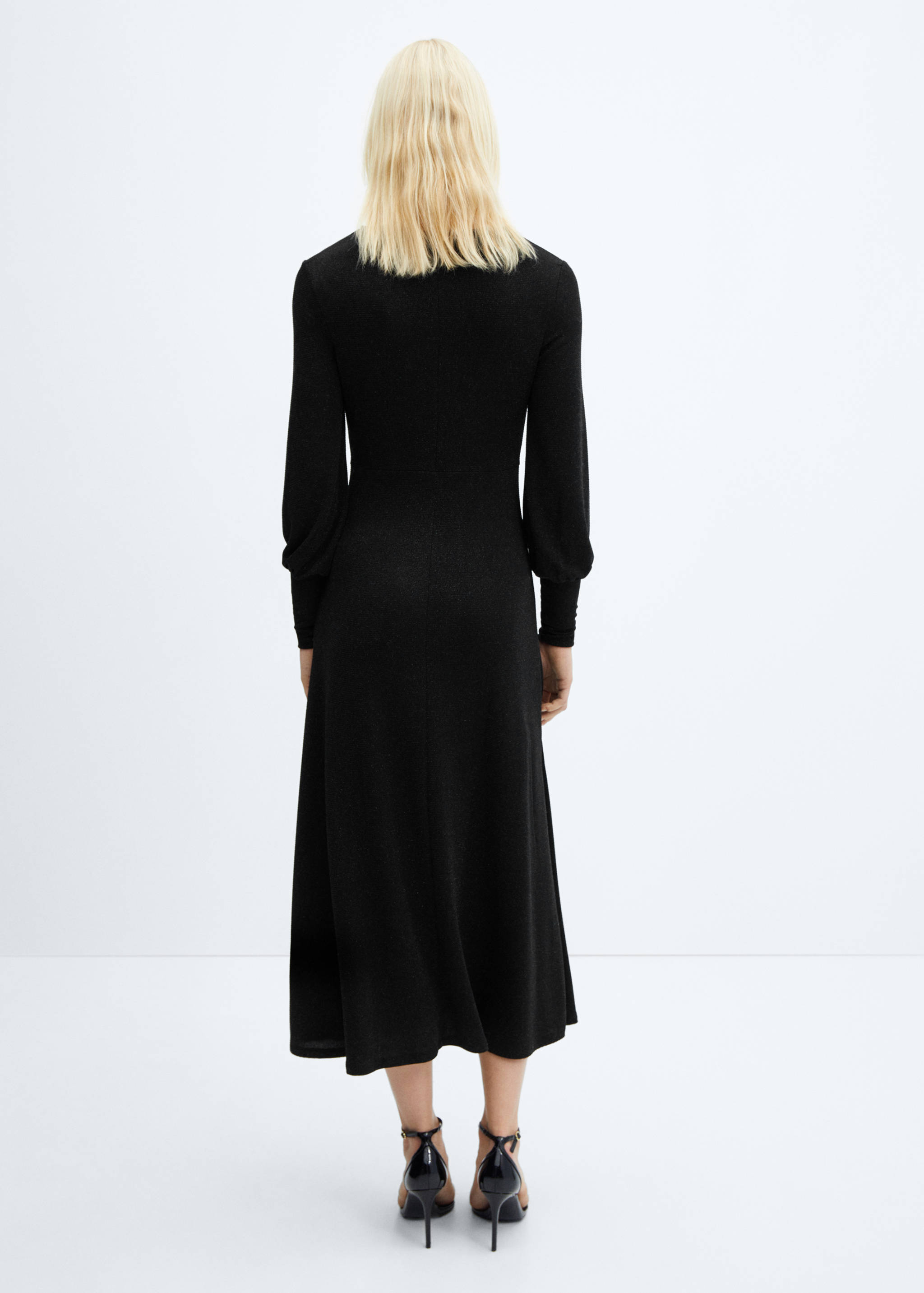 Robe drapée brillante - Verso de l’article