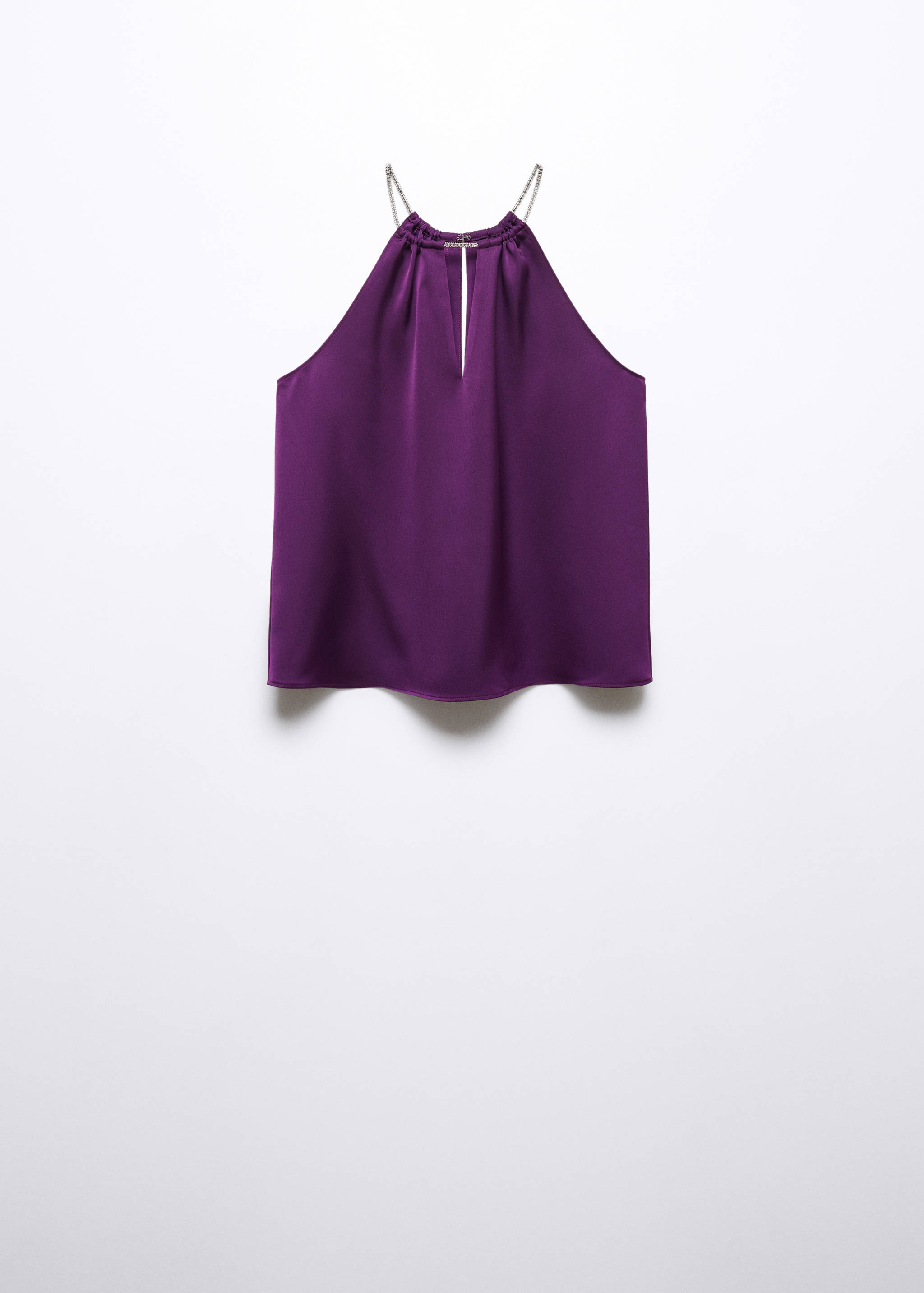 Neckholder-Top mit Strassdetail - Artikel ohne Model