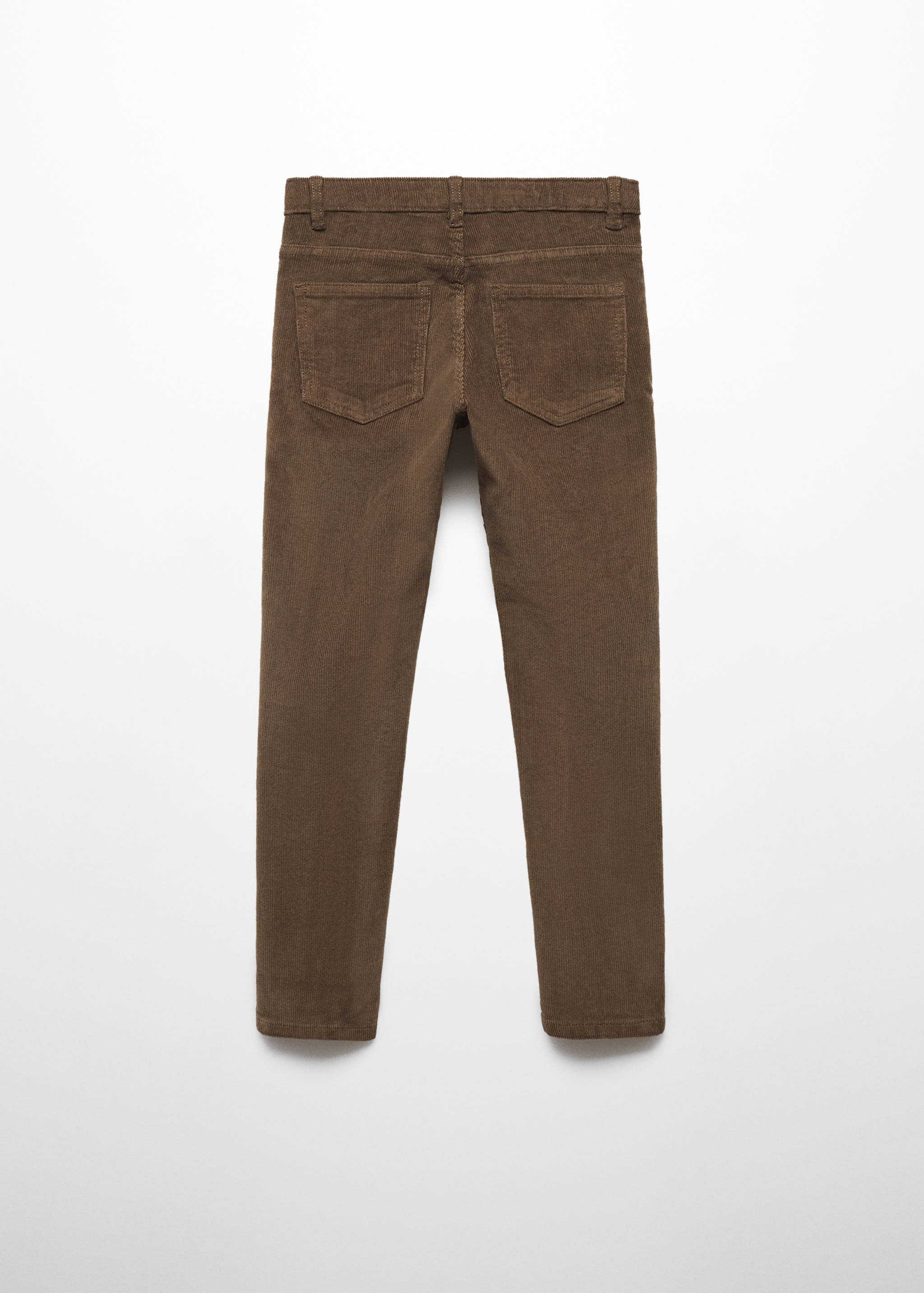 Corduroy straight trousers - Reverse of the article