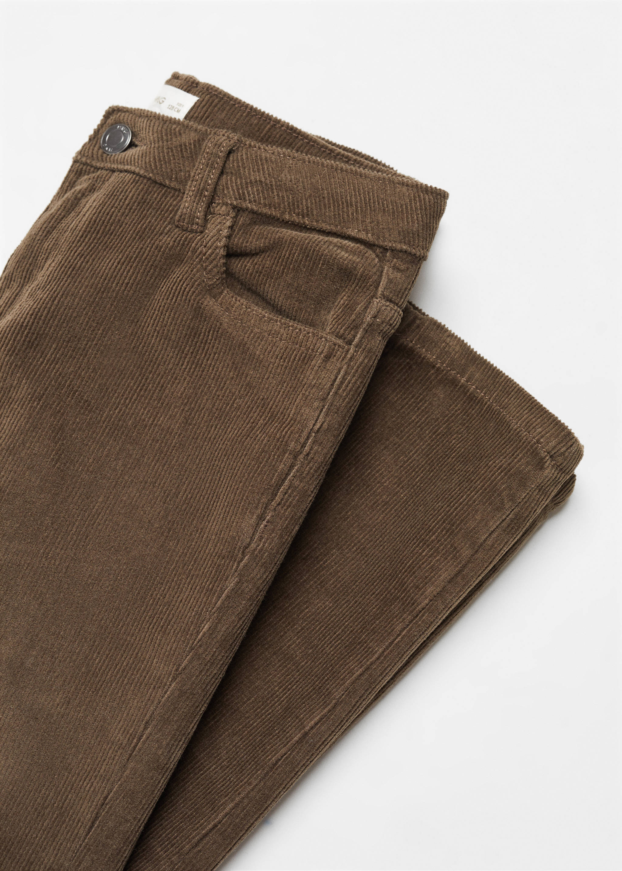 Corduroy straight trousers - Details of the article 8
