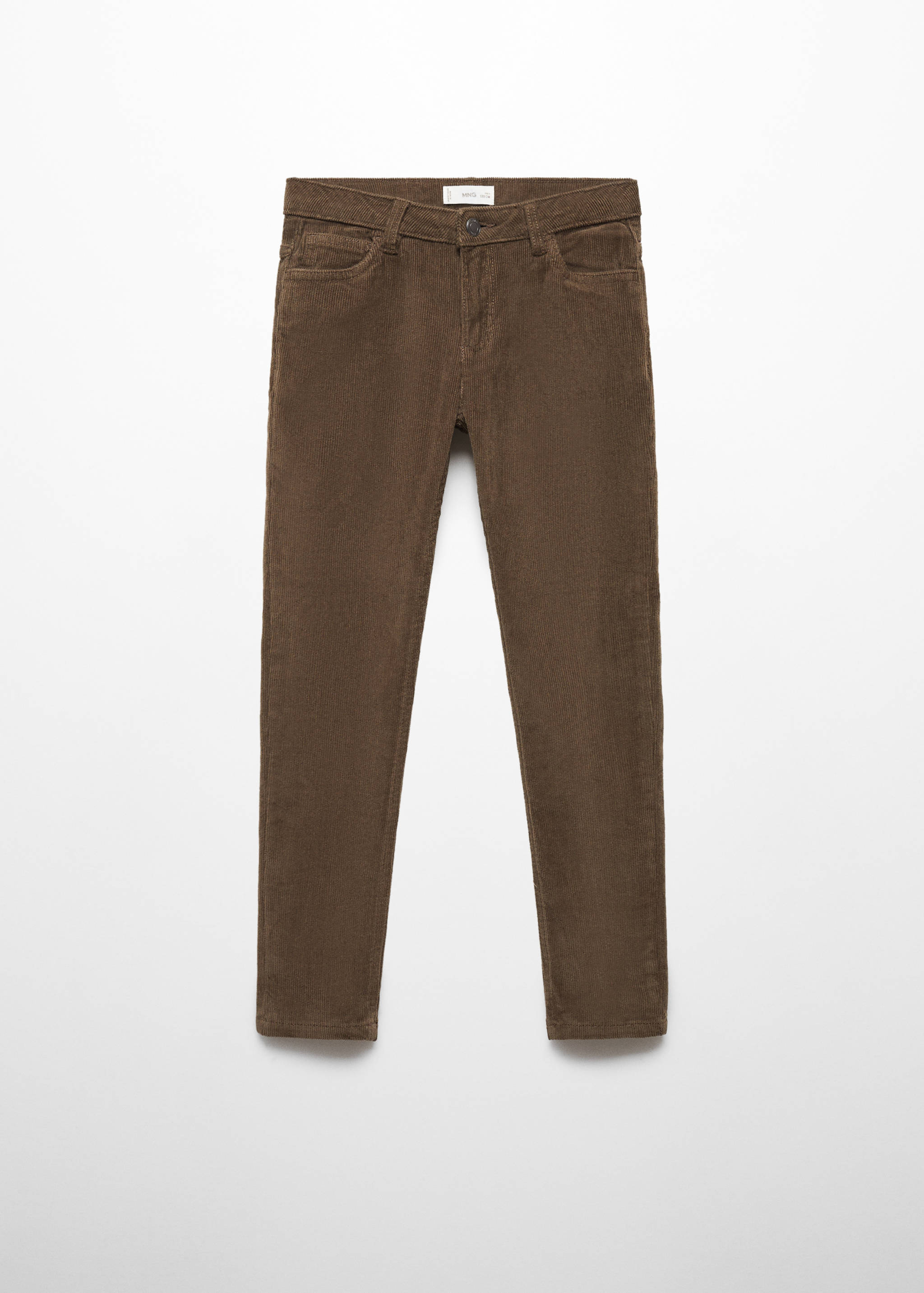 Corduroy straight trousers - Article without model
