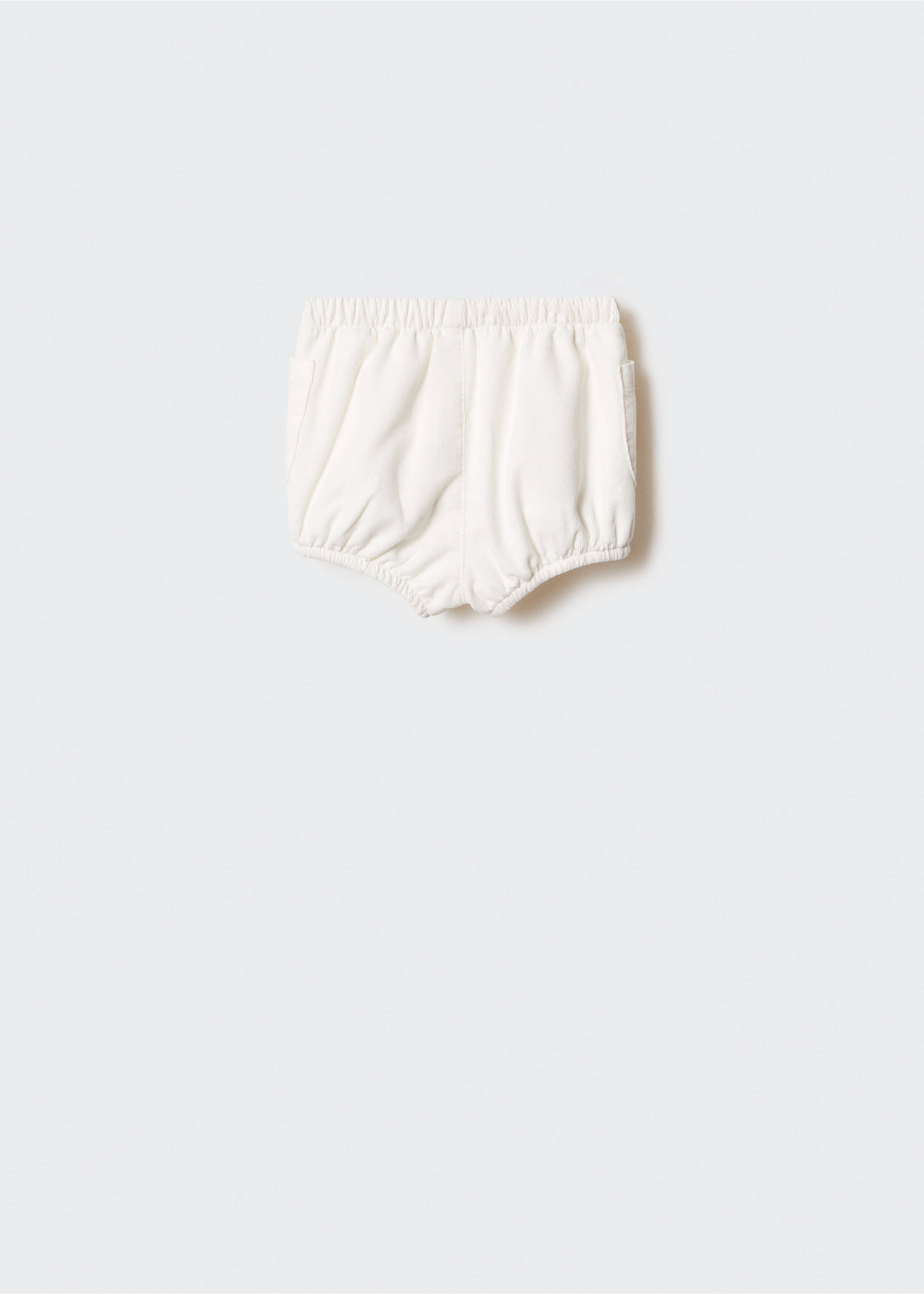 Pocketed corduroy shorts - Reverse of the article, Off White. Ref: 57086724-00.
