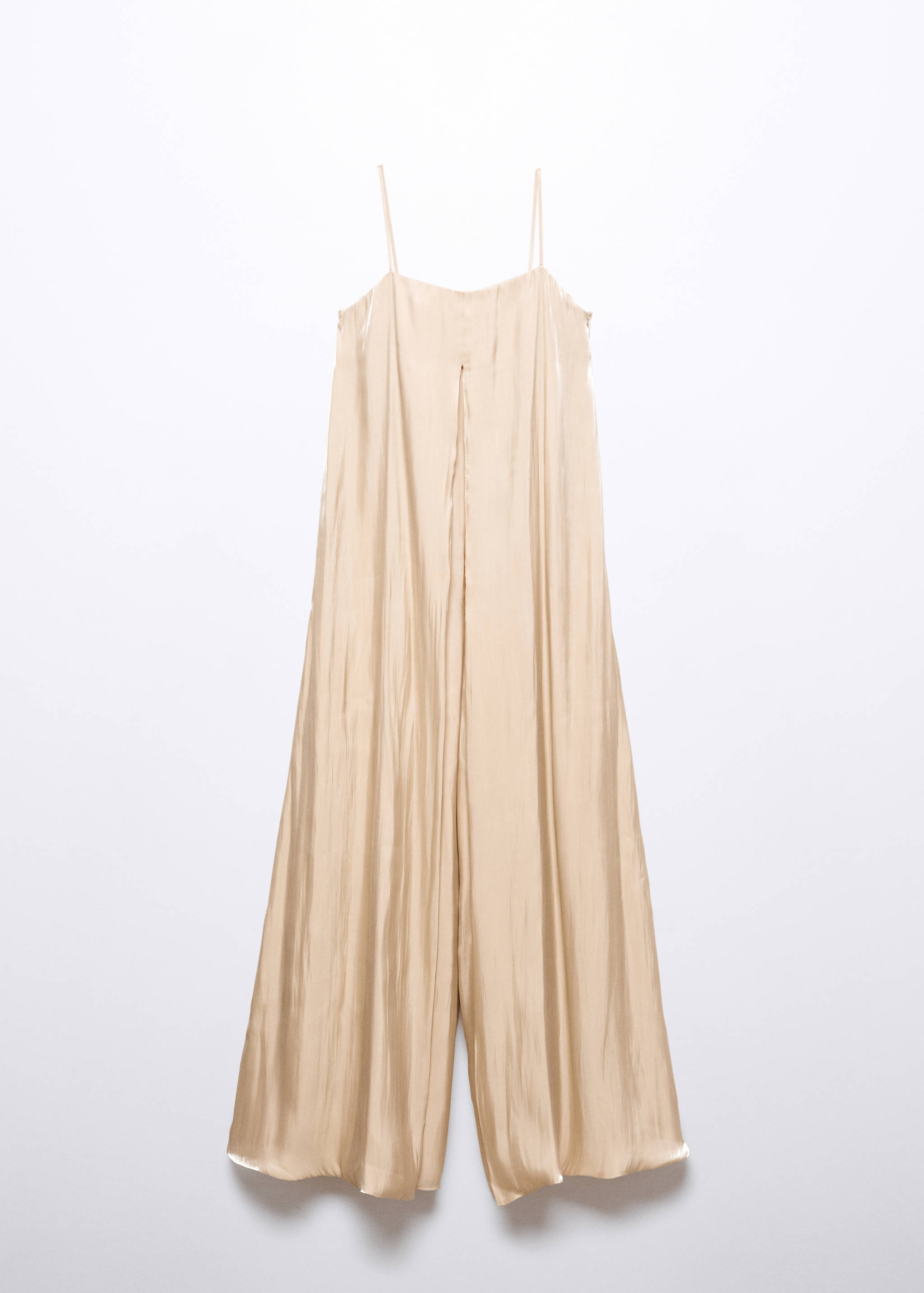 Satinierter Jumpsuit mit Schlitz - Artikel ohne Model