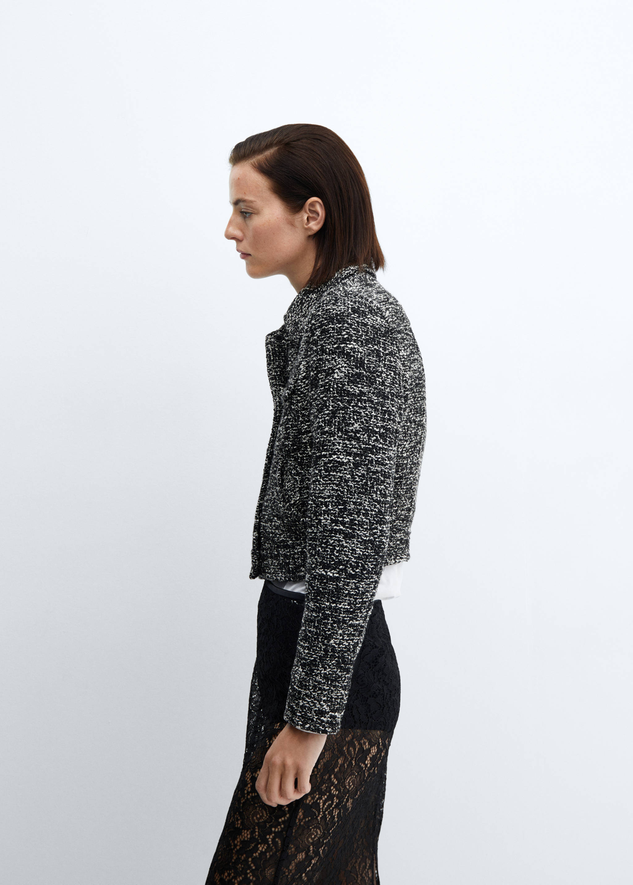 Tweedjacke mit Hemdkragen - Detail des Artikels 2