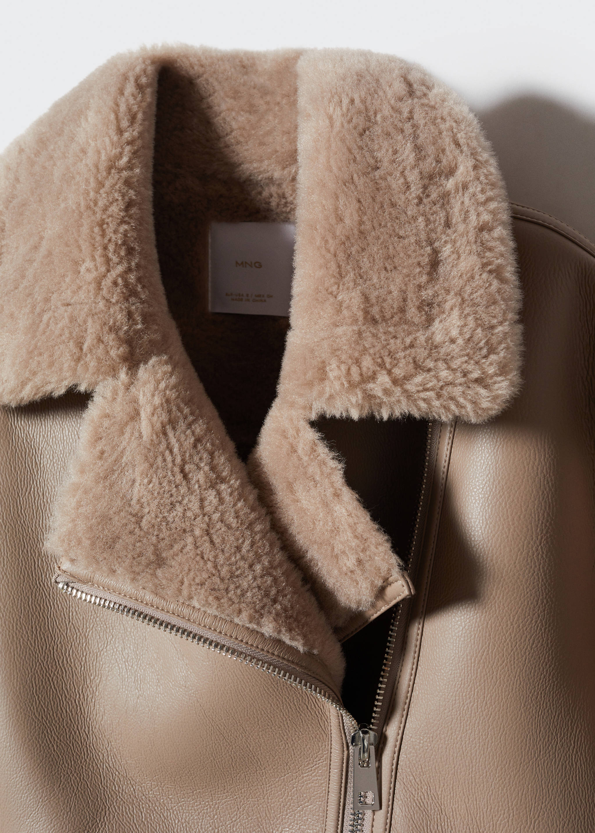 Double-faced faux-leather jacket - Details of the article 8