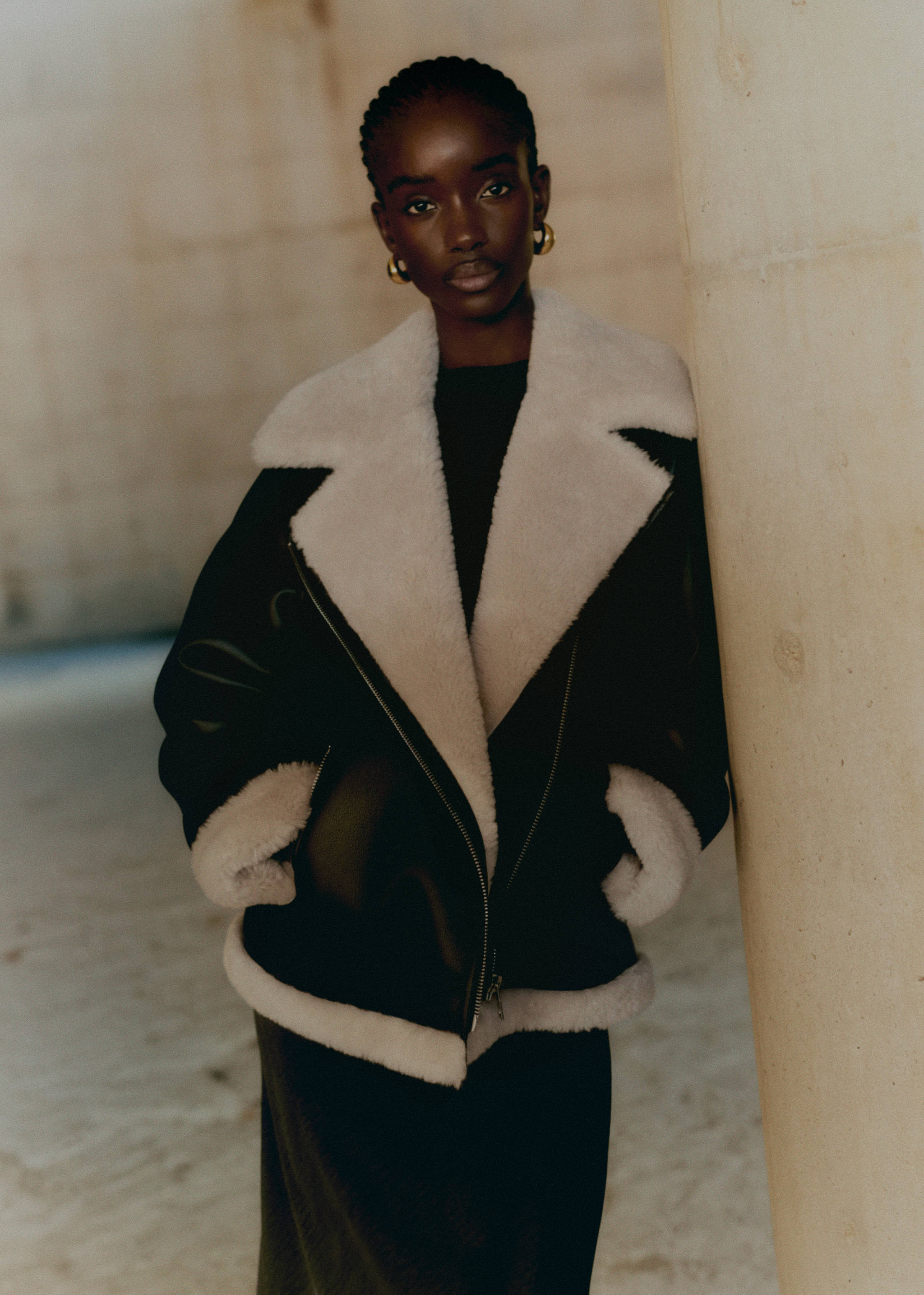 Double-faced faux-leather jacket - Details of the article 9