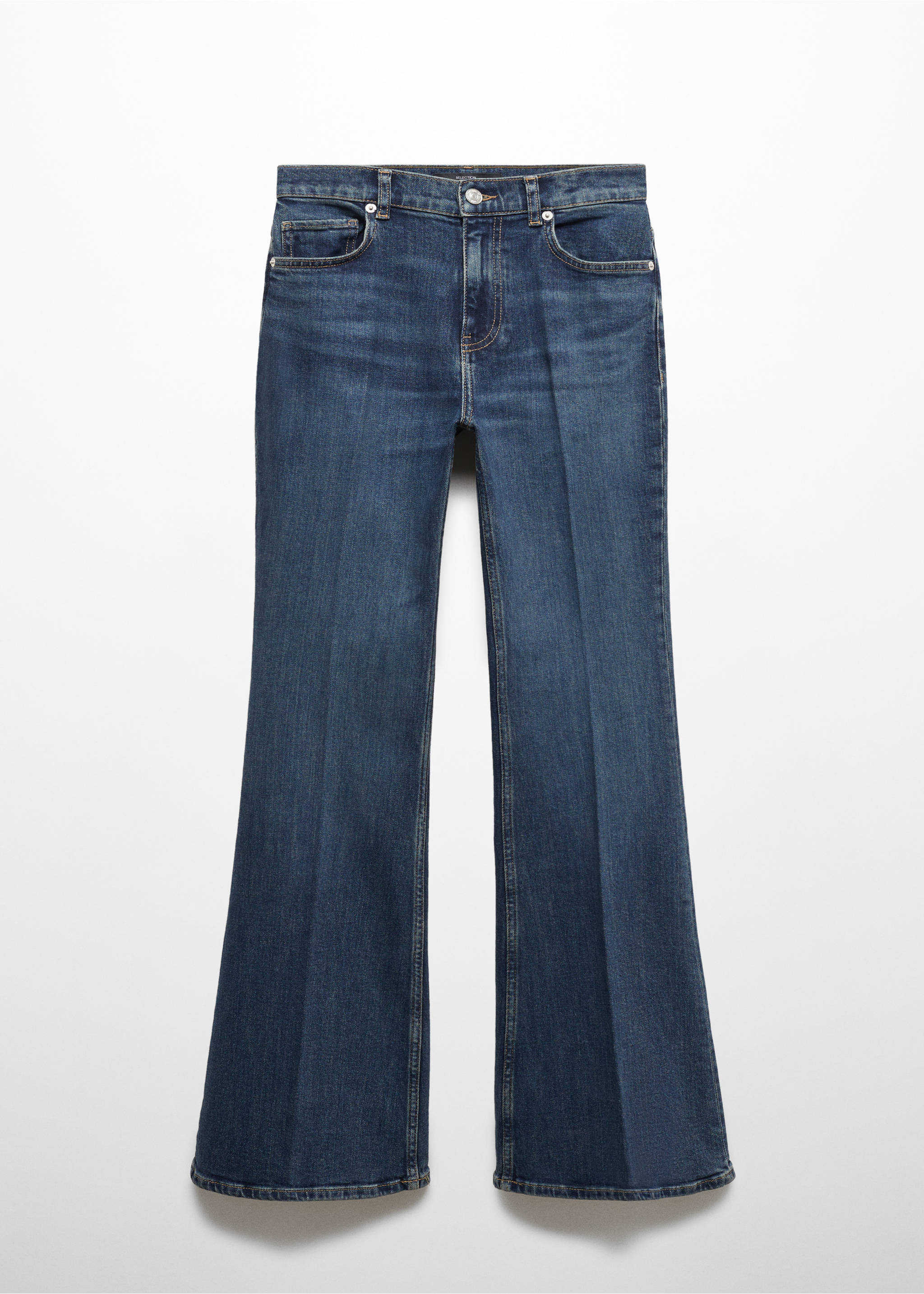 Medium-rise flared jeans - Article without model, Dark Vintage Blue. Ref: 57087717-00.