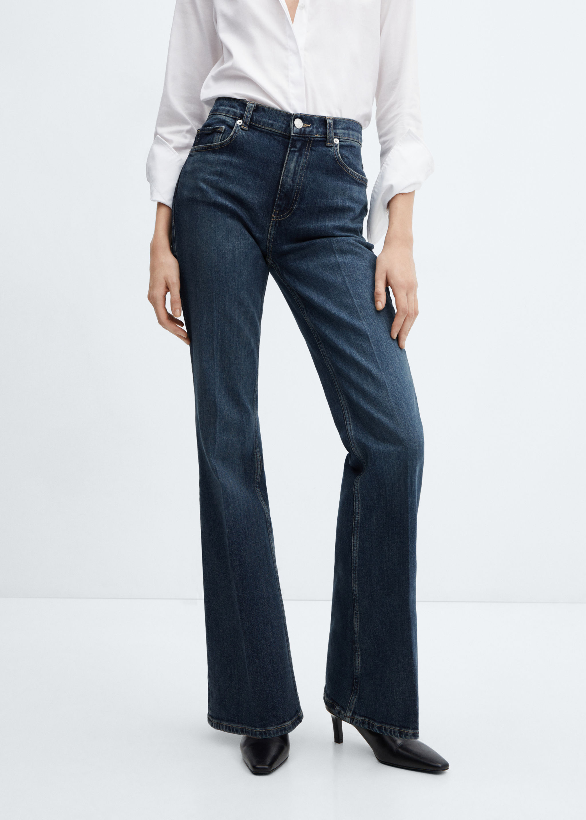 Jeans flare taille normale - Plan moyen