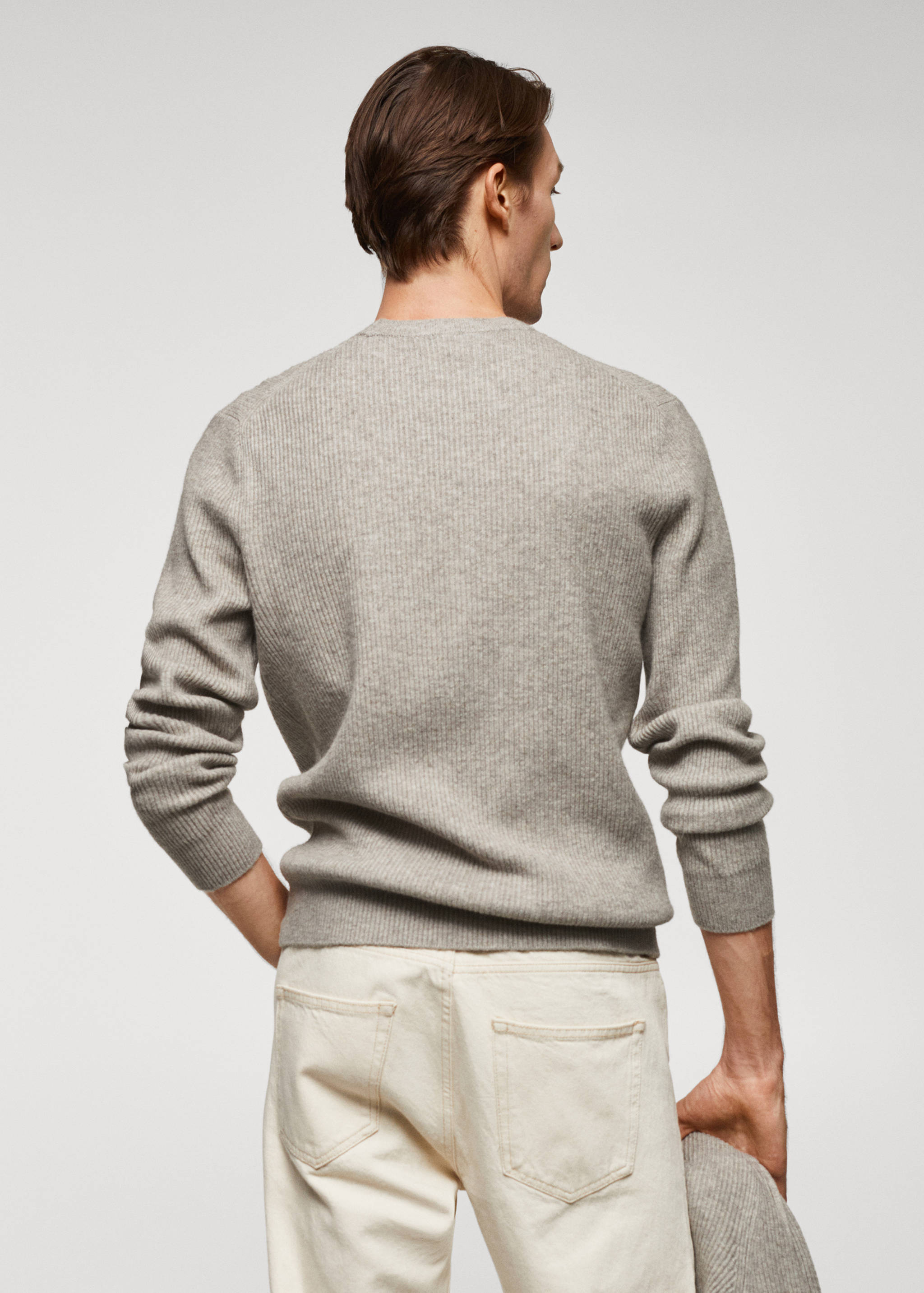 Pull-over maille côtelée - Verso de l’article