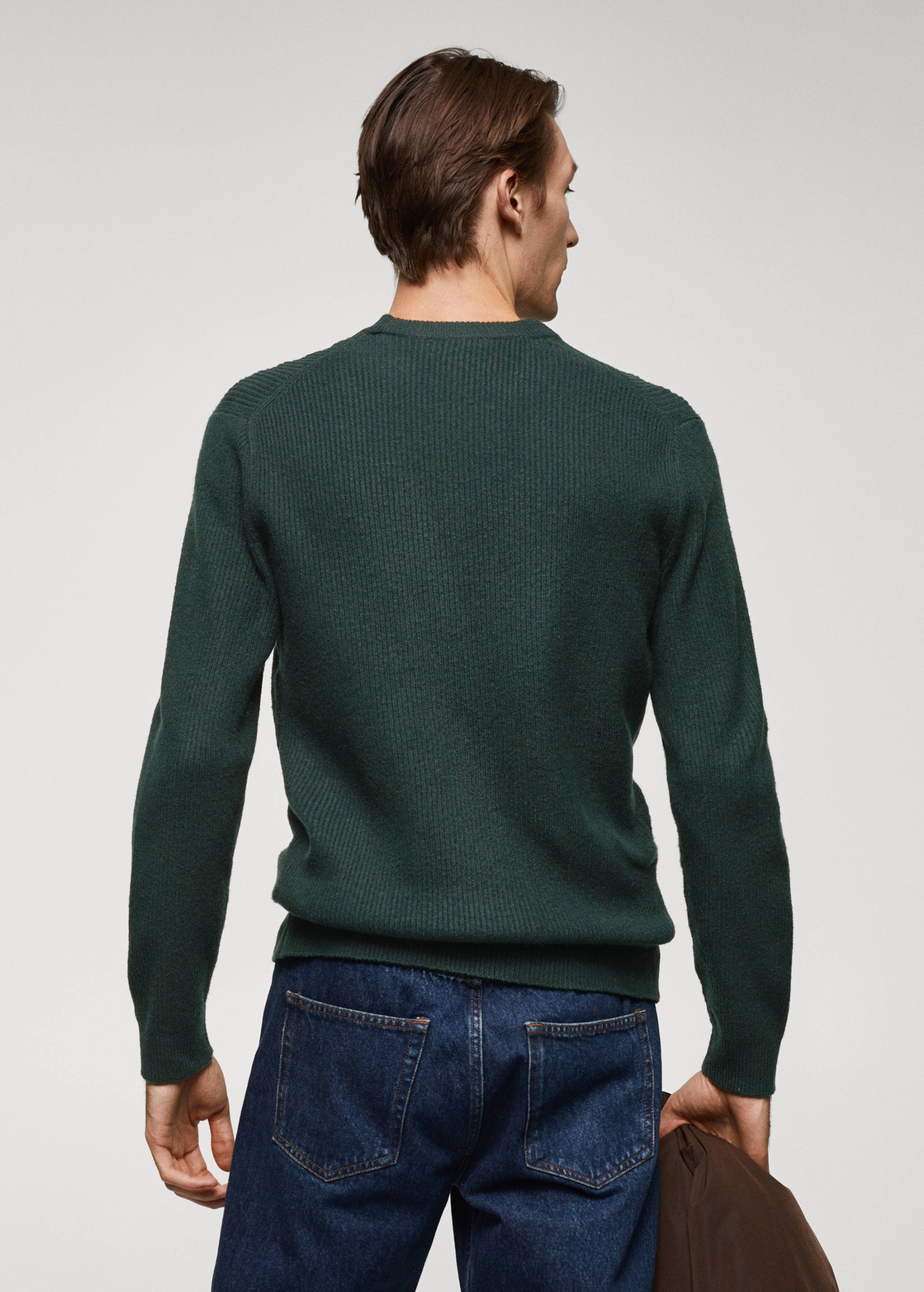 Pull-over maille côtelée - Verso de l’article