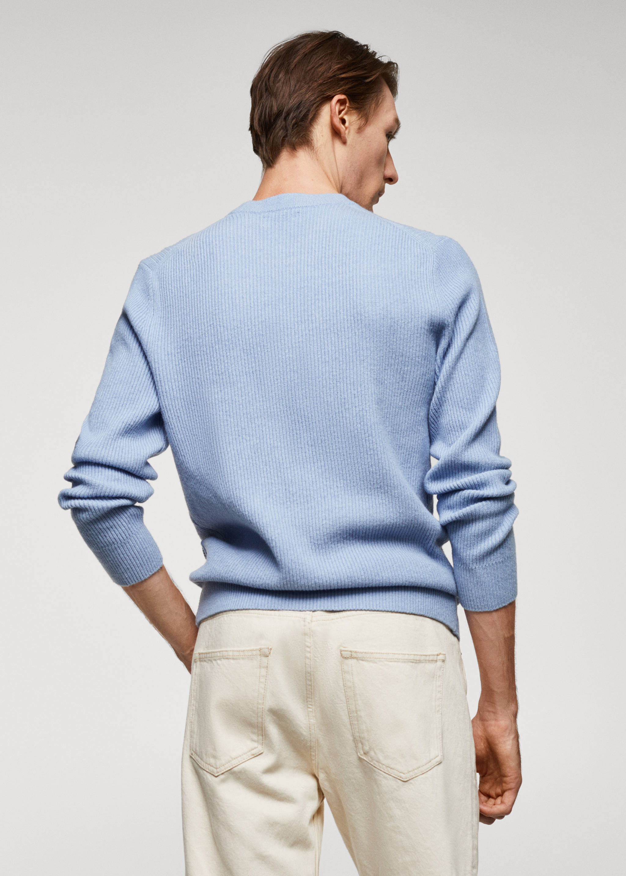 Pull-over maille côtelée - Verso de l’article