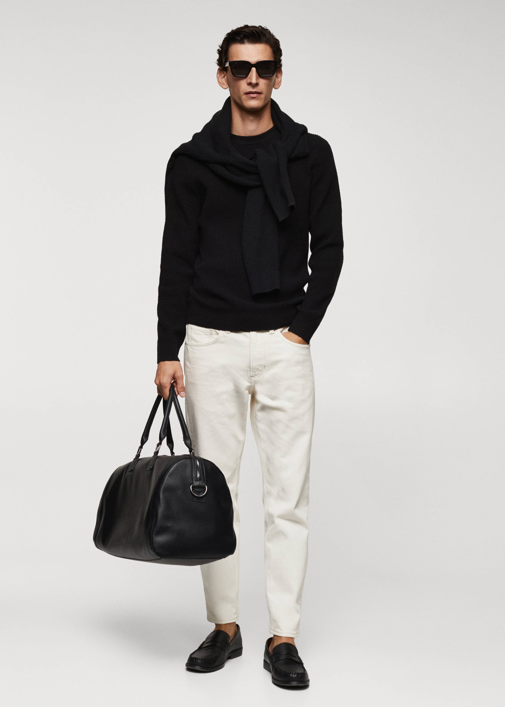 Pull-over maille côtelée - Plan général