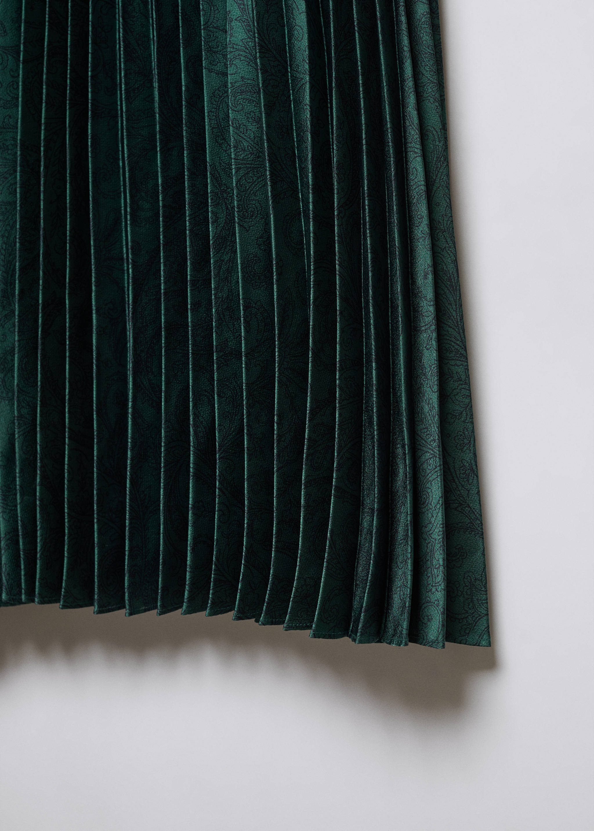 Paisley-print satin dress - Details of the article 8