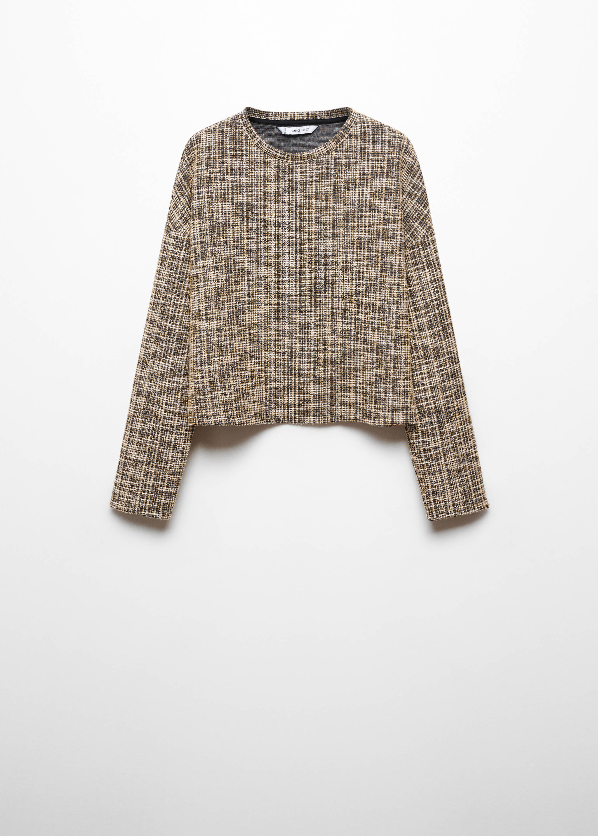 Marbled tweed sweatshirt - Article without model