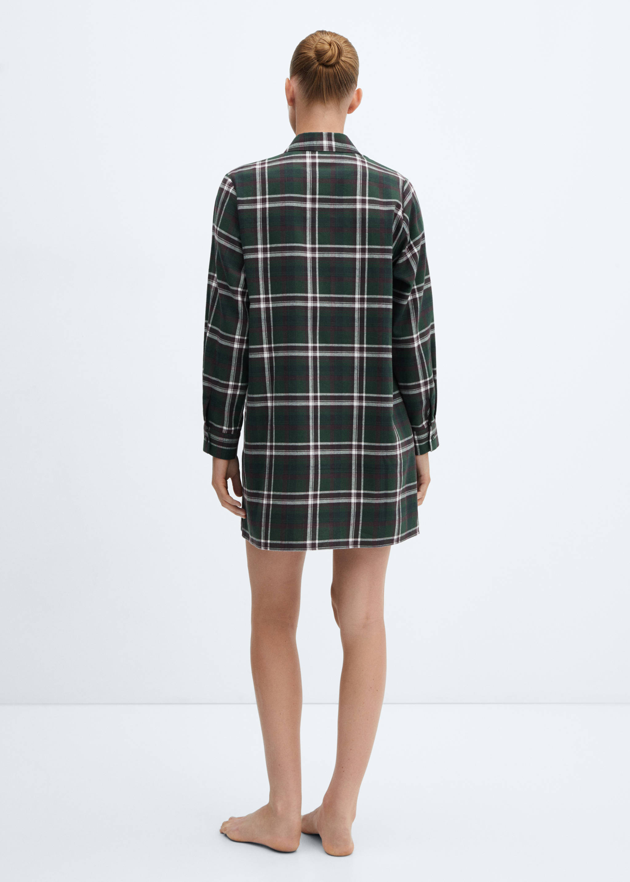 Nachthemd aus Flanell-Baumwolle - Rückseite des Artikels