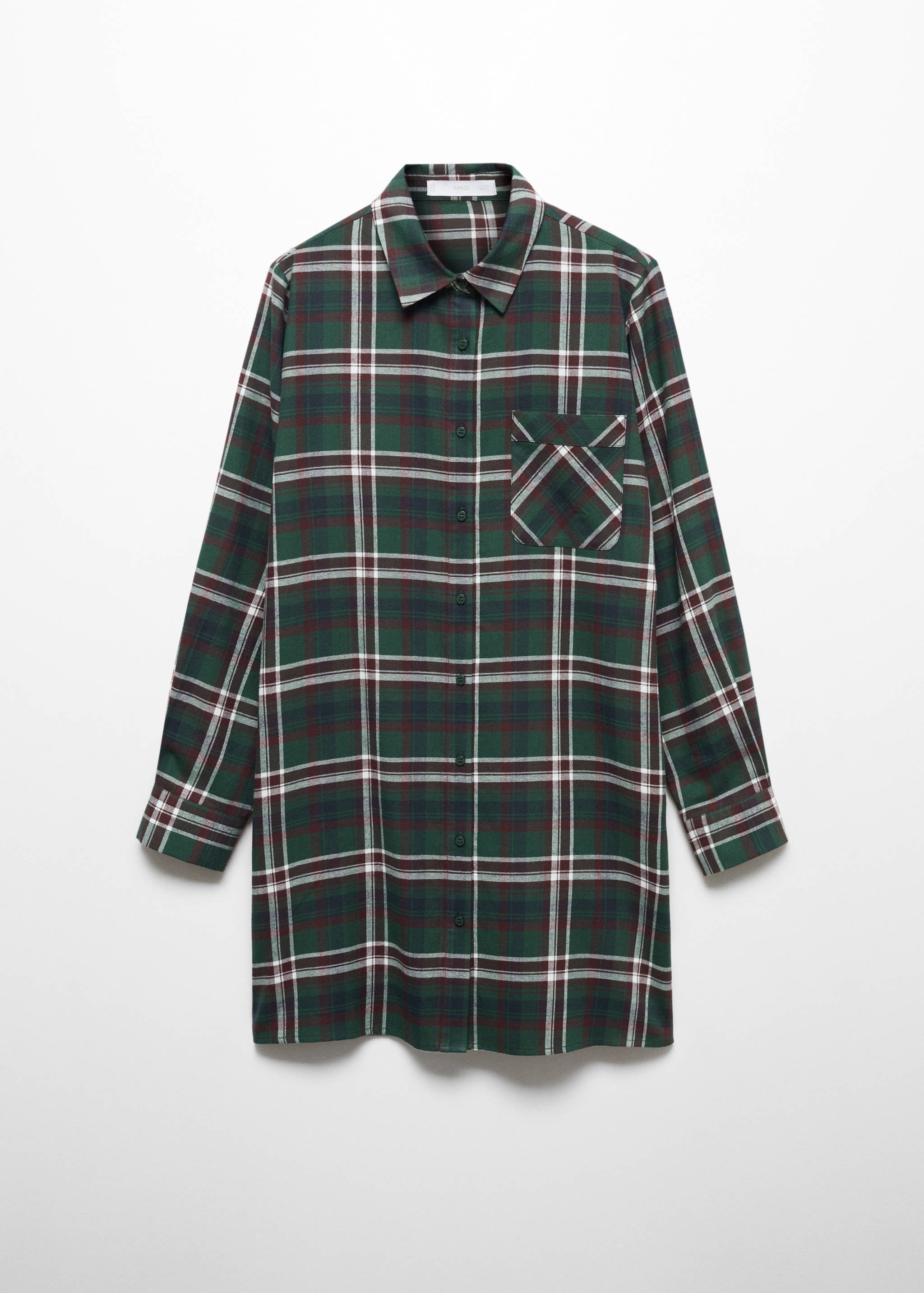 Nachthemd aus Flanell-Baumwolle - Artikel ohne Model