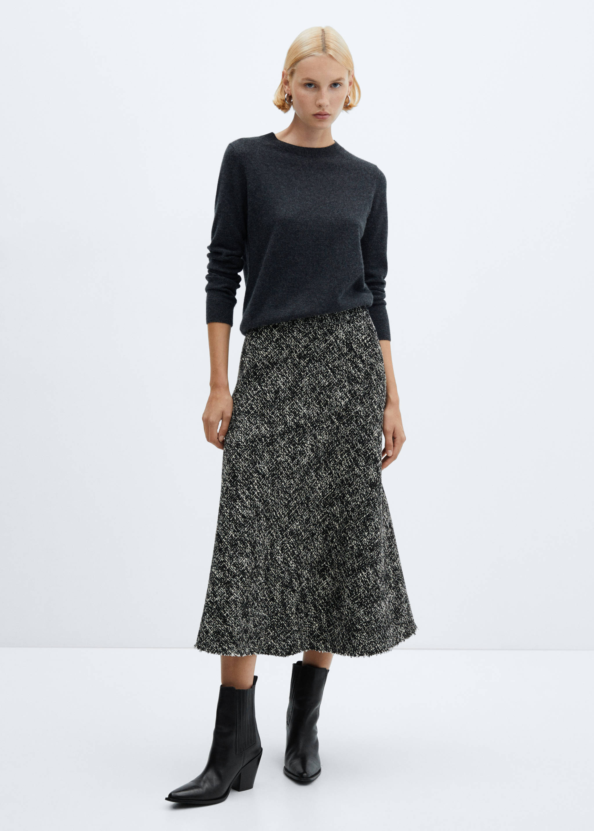 Jupe midi tweed - Plan général