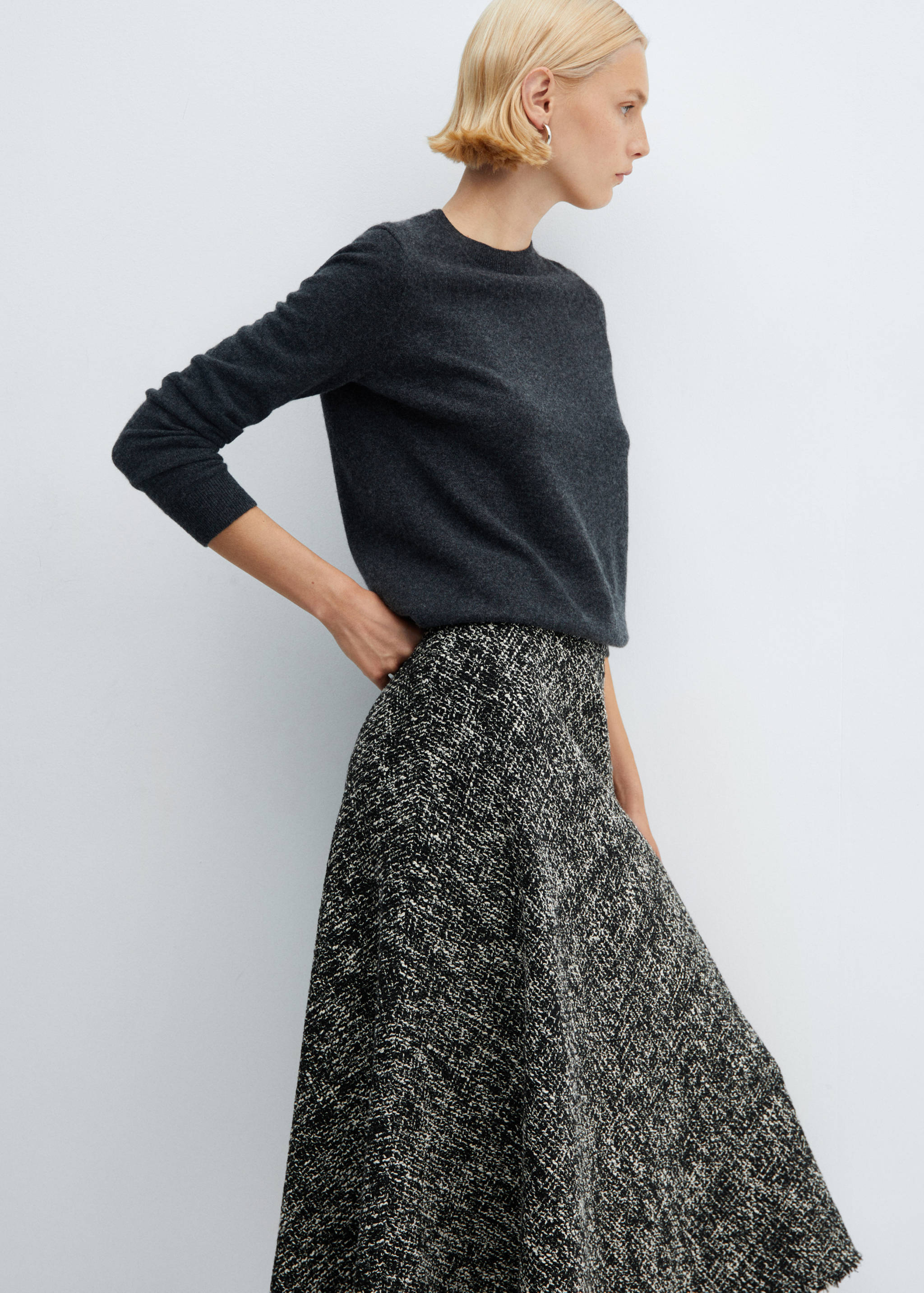 Jupe midi tweed - Détail de l'article 1