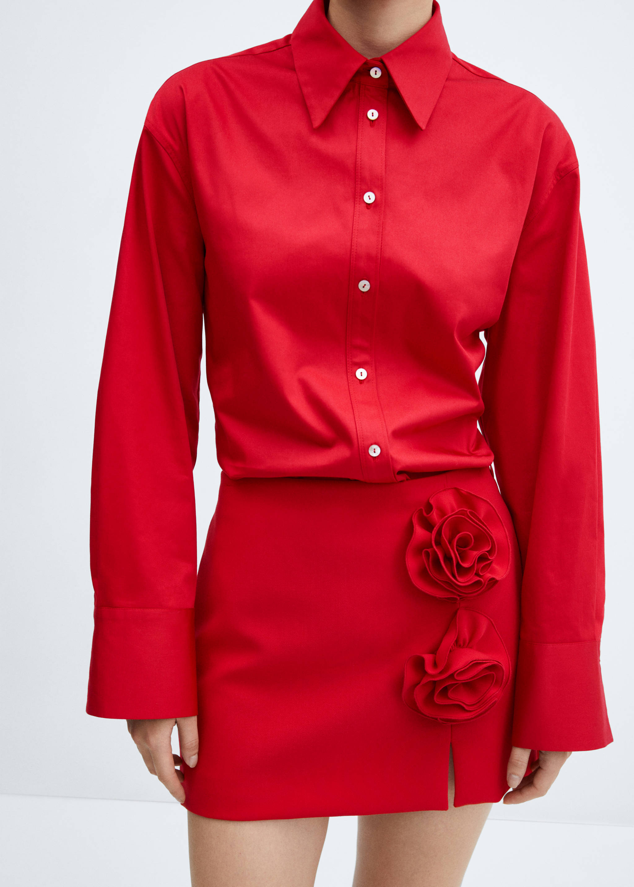 Minifalda aplique flores - Detalle del artículo 1