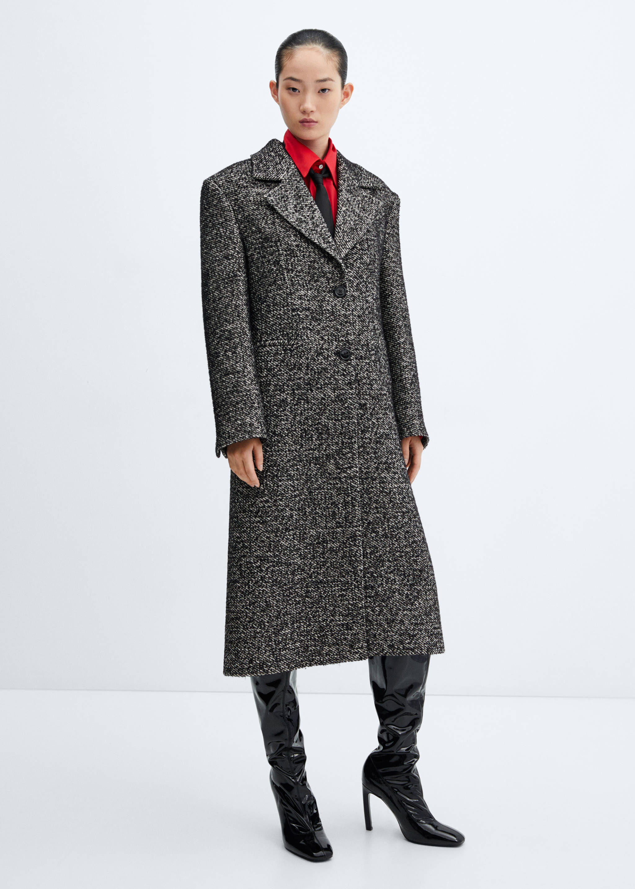 Long marbled coat - General plane