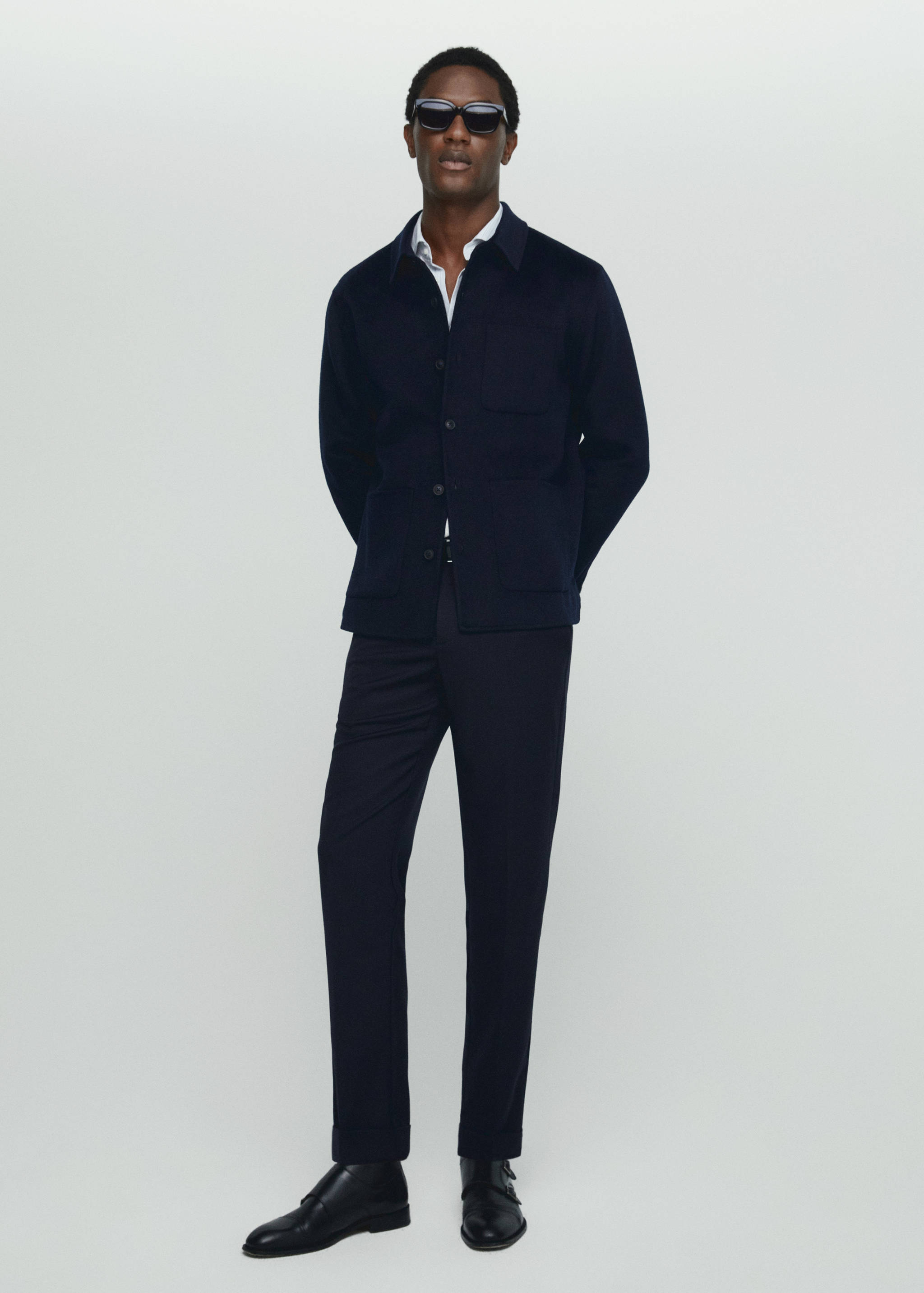 Sobrecamisa doble faç llana reciclada - Pla general