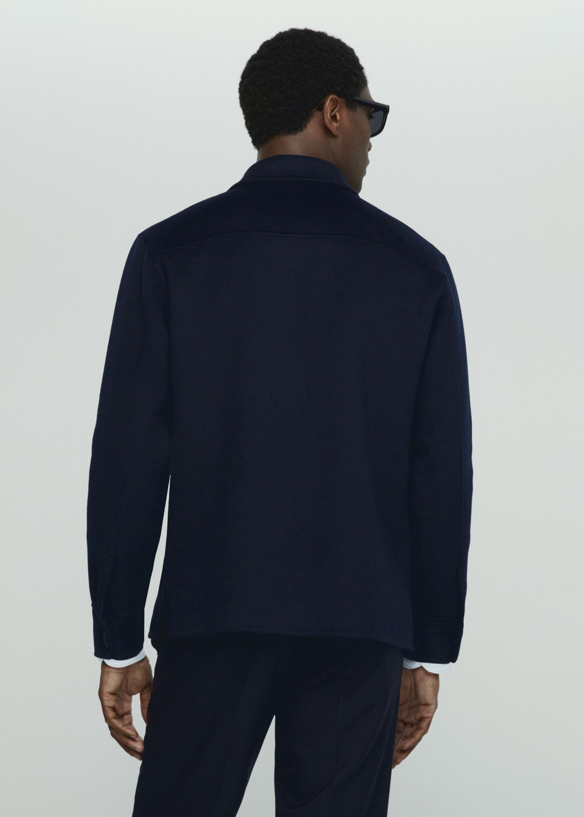 Sobrecamisa doble faç llana reciclada - Revers de l'article
