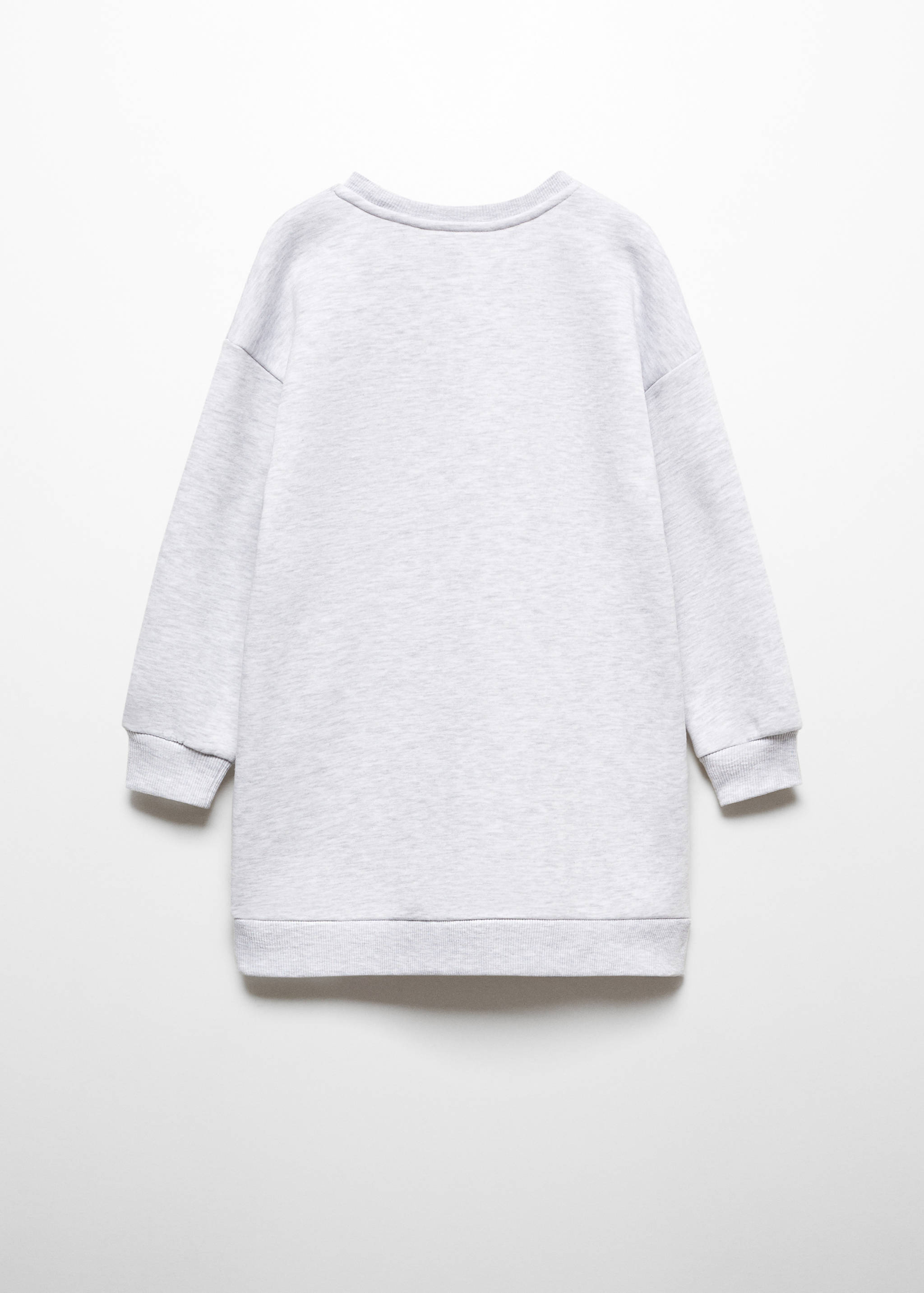 Message sweatshirt dress - Reverse of the article