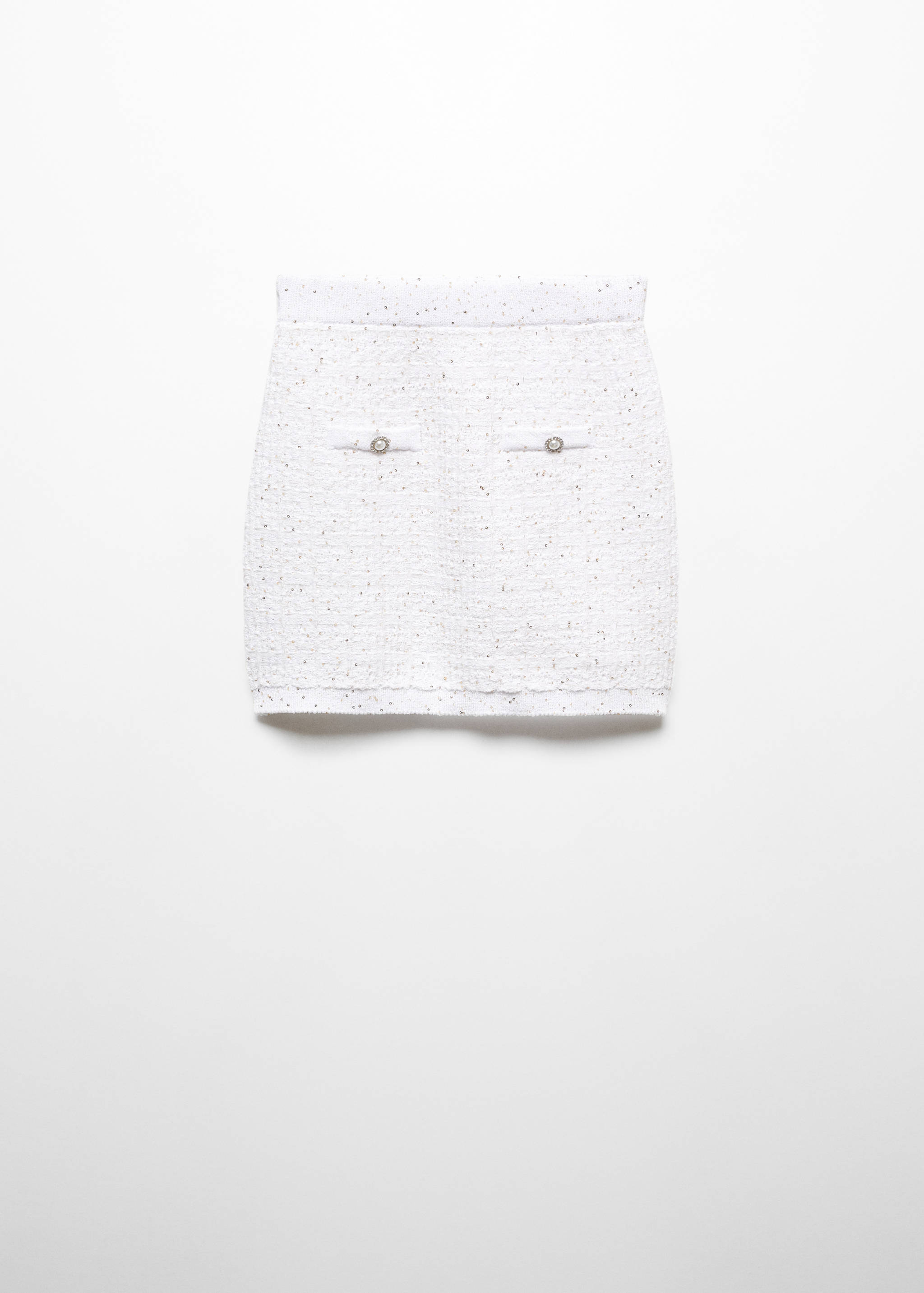 Buttoned tweed skirt - Article without model