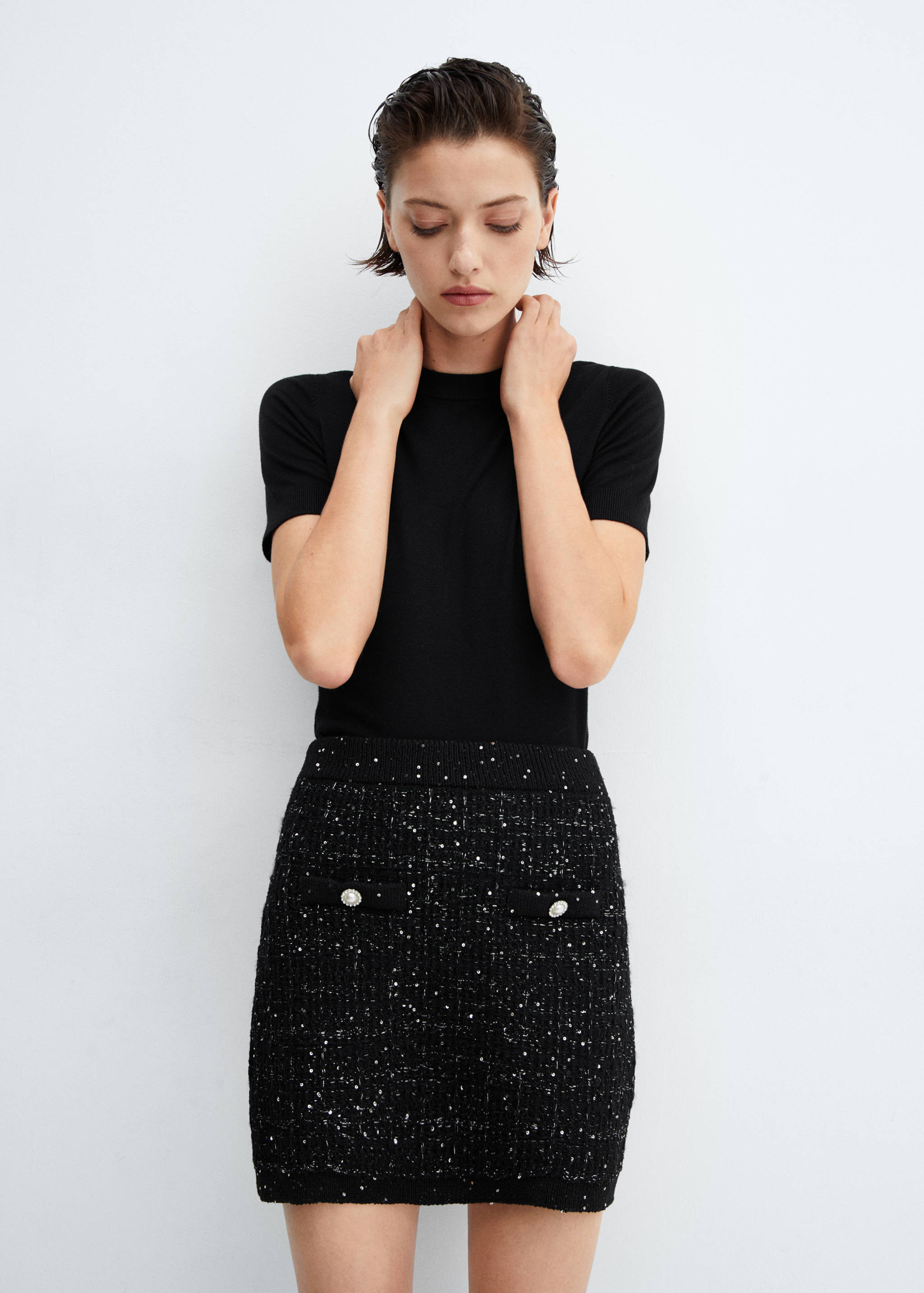 Geknöpfter Tweedrock - Detail des Artikels 2