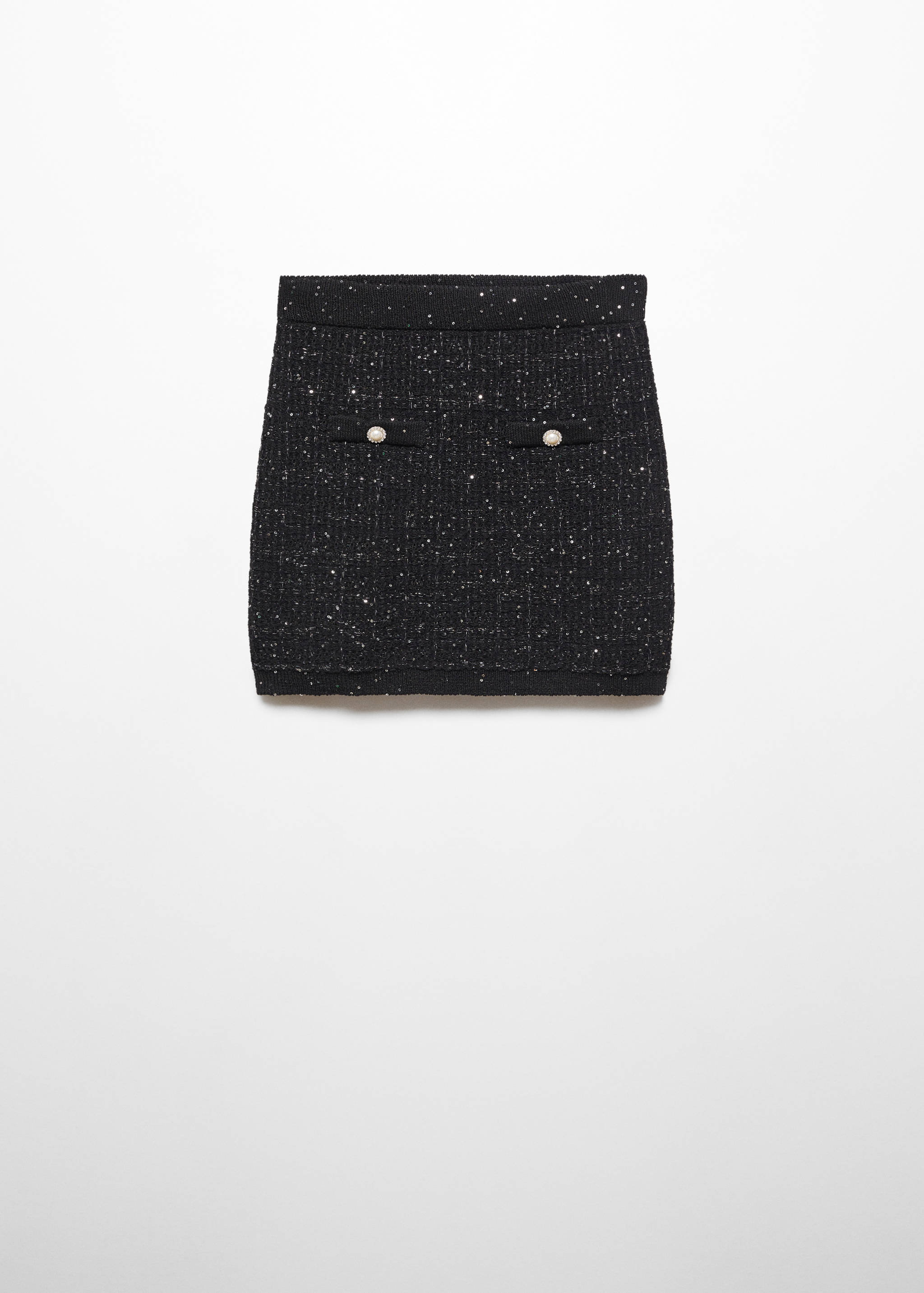 Buttoned tweed skirt - Article without model